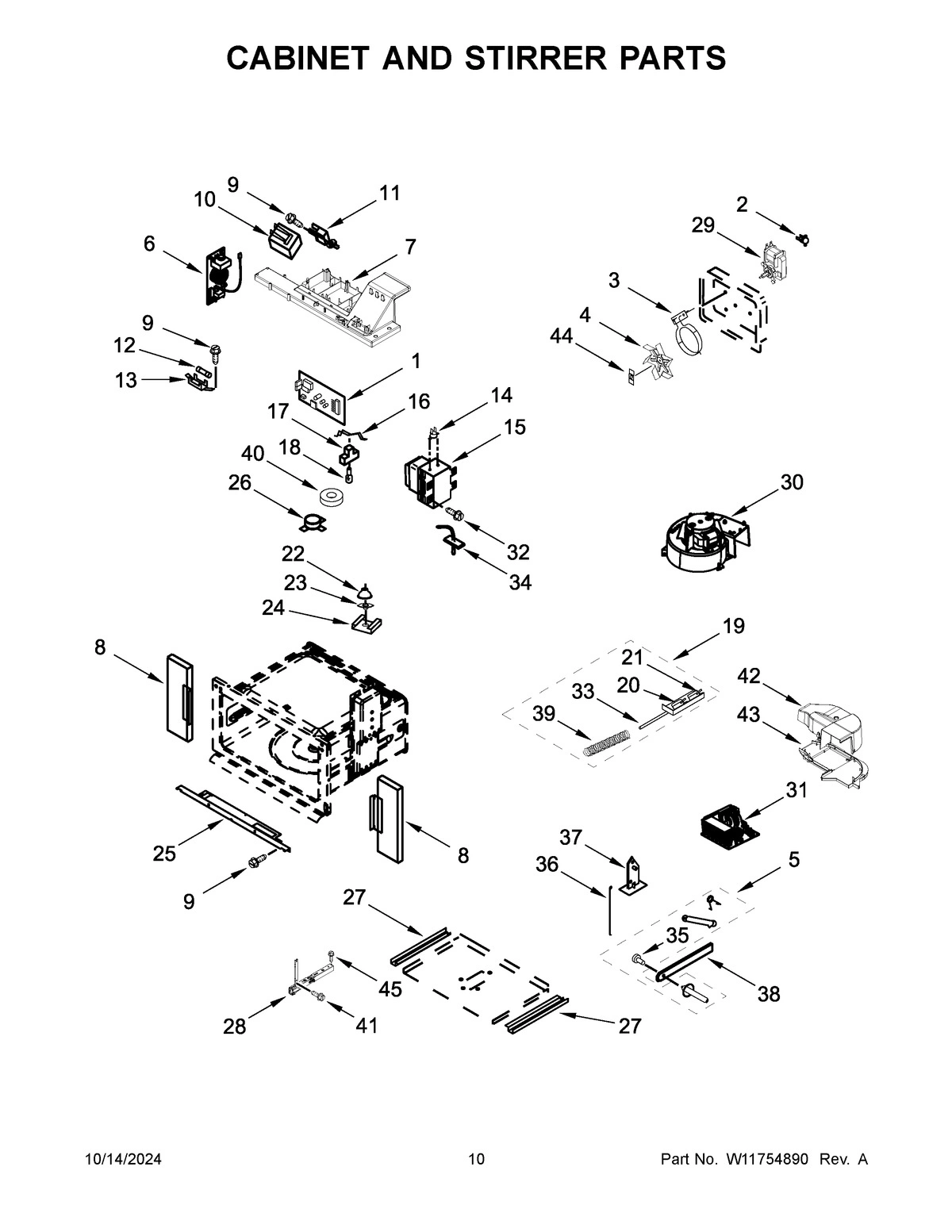 06 - CABINET AND STIRRER PARTS