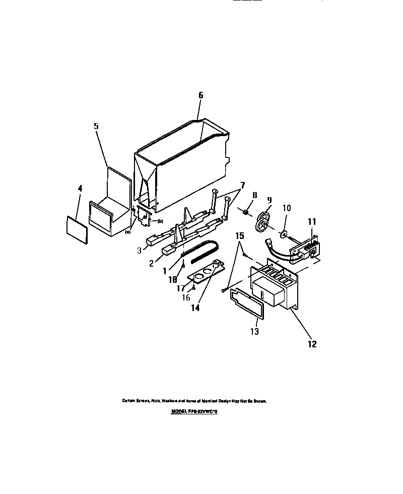 11 - ICE DISPENSER, DRIVE MOTOR, CONTAIN