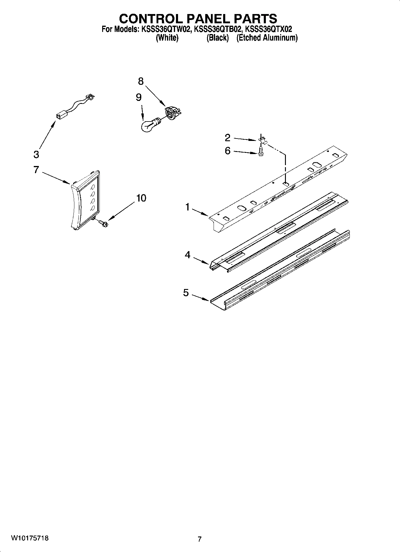 05 - CONTROL PANEL PARTS