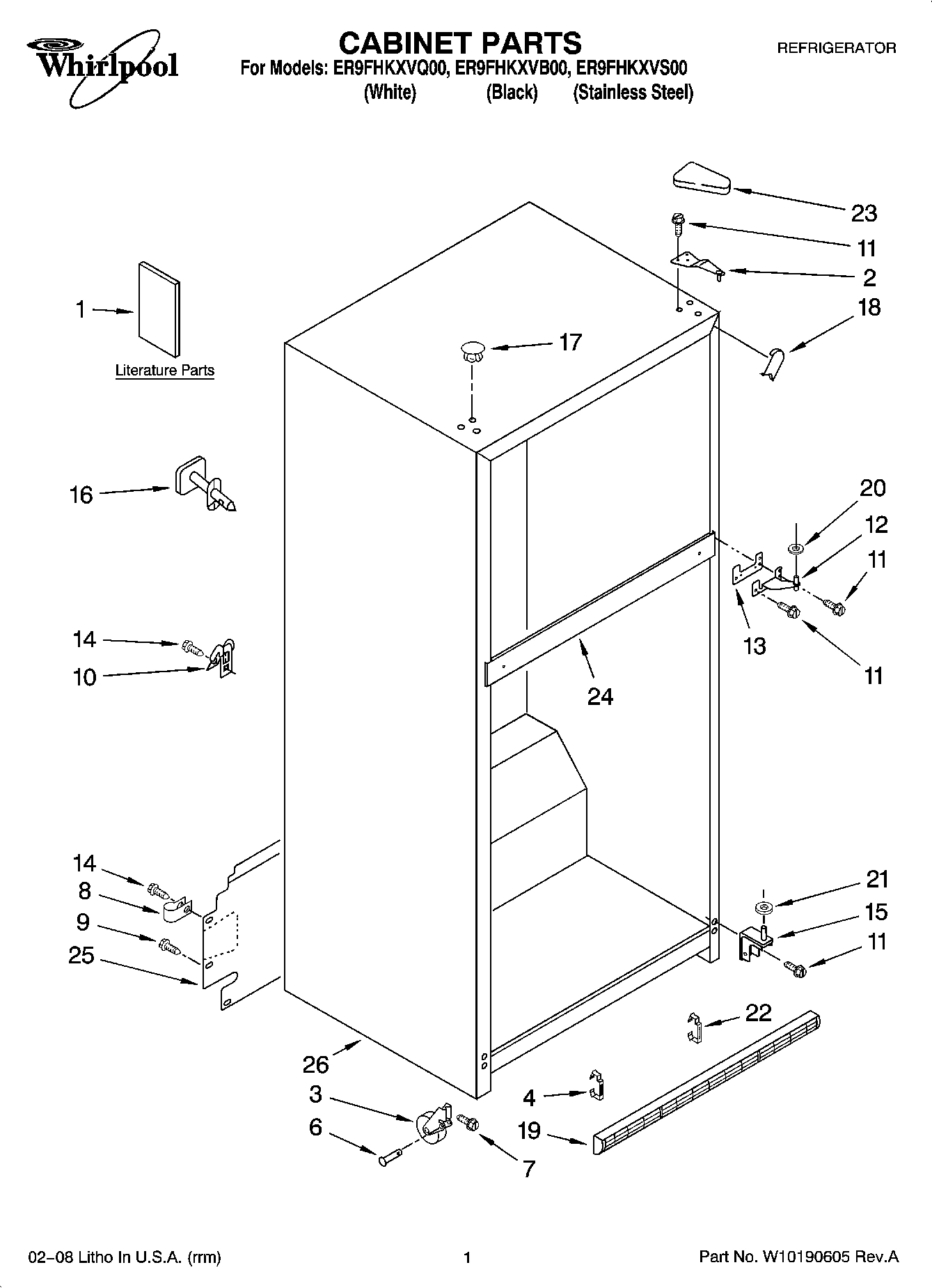 01 - CABINET PARTS