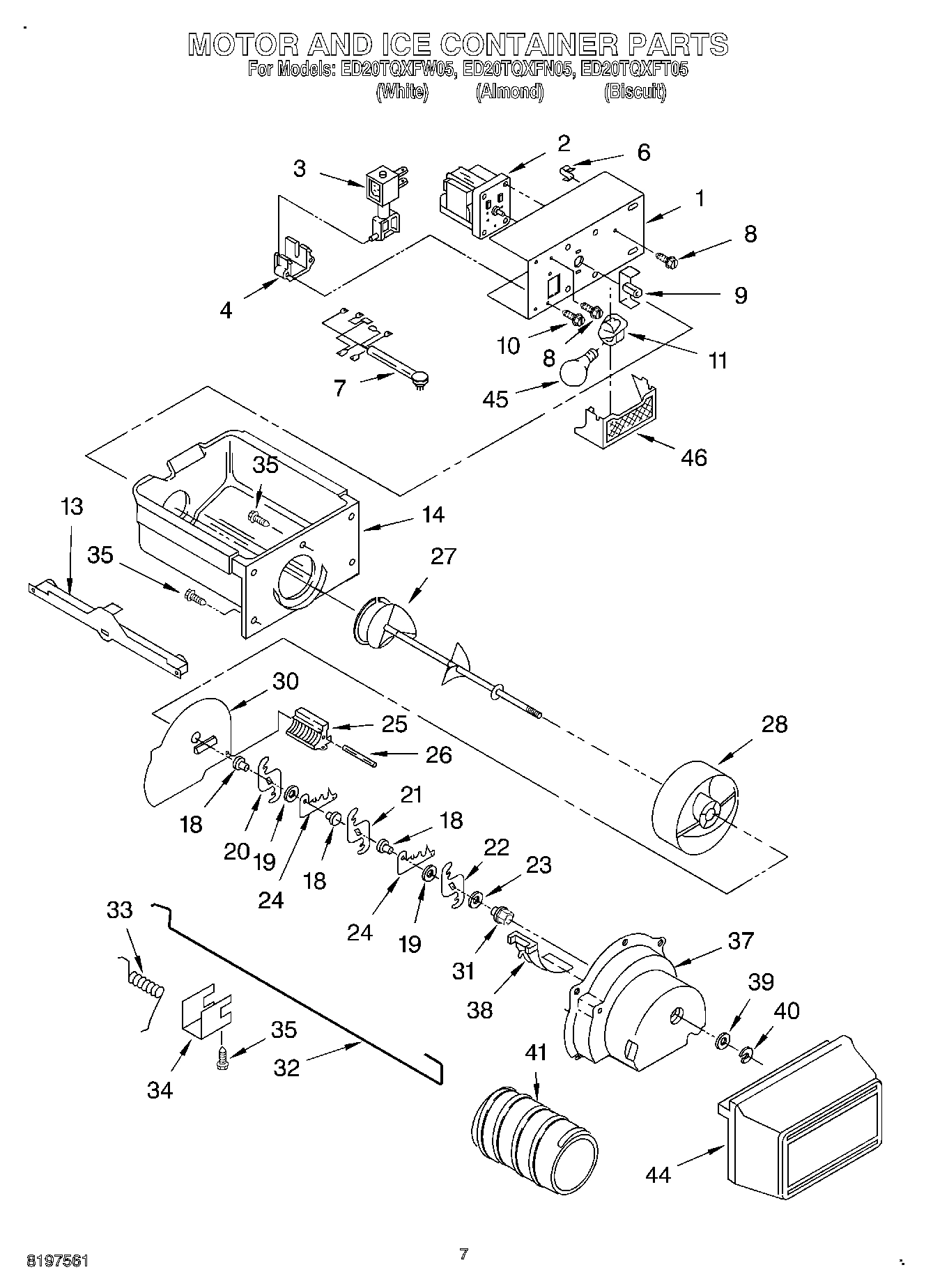 05 - MOTOR AND ICE CONTAINER