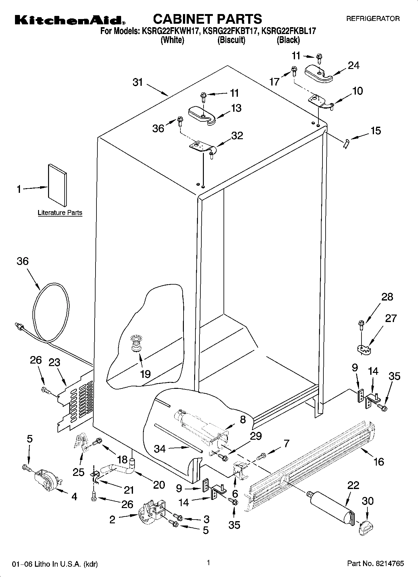 01 - CABINET PARTS