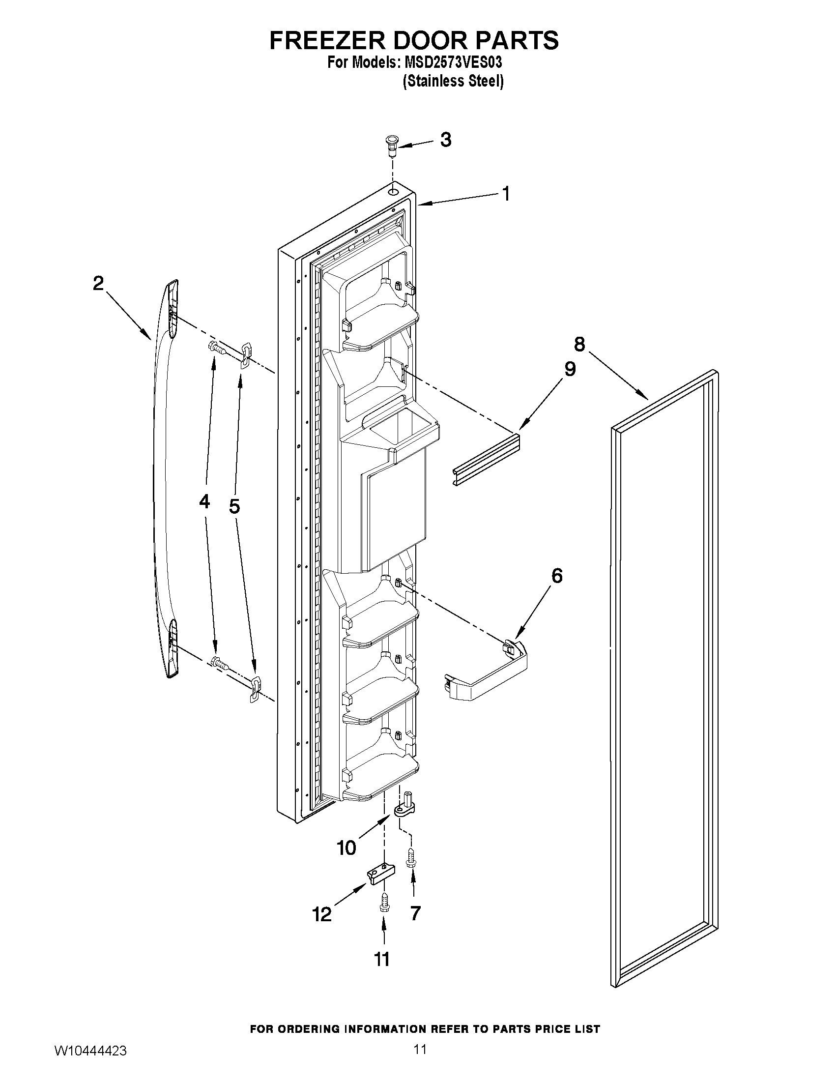 07 - FREEZER DOOR PARTS