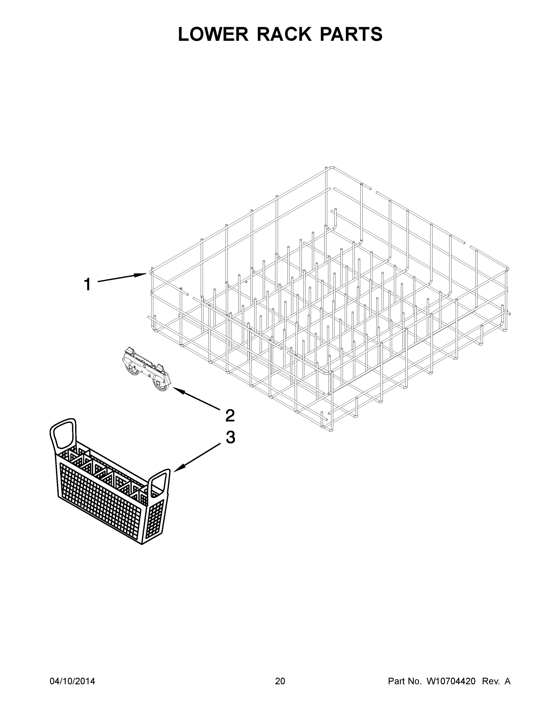 11 - LOWER RACK PARTS