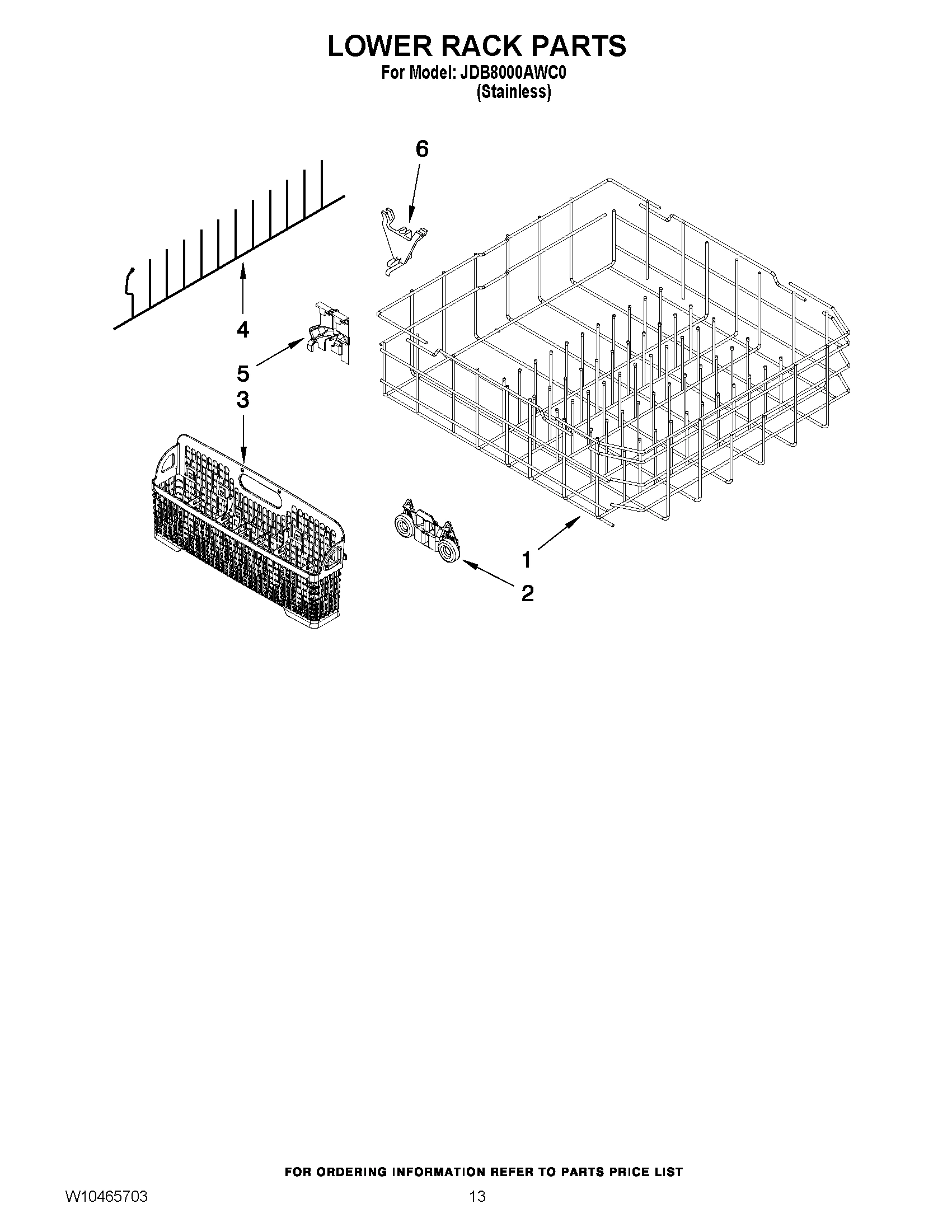 10 - LOWER RACK PARTS