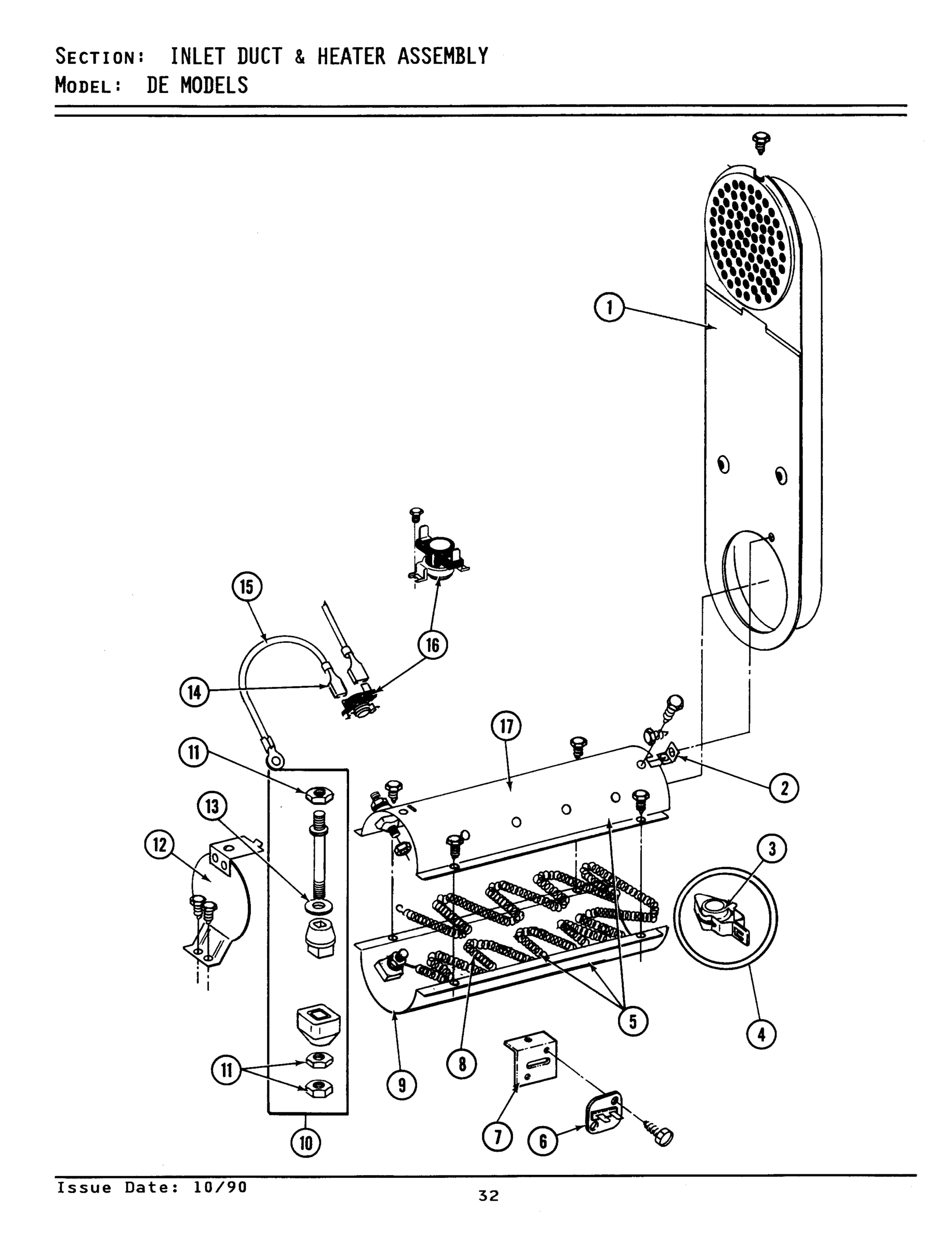 03 - INLET DUCT & HEATER ASSEMBLY