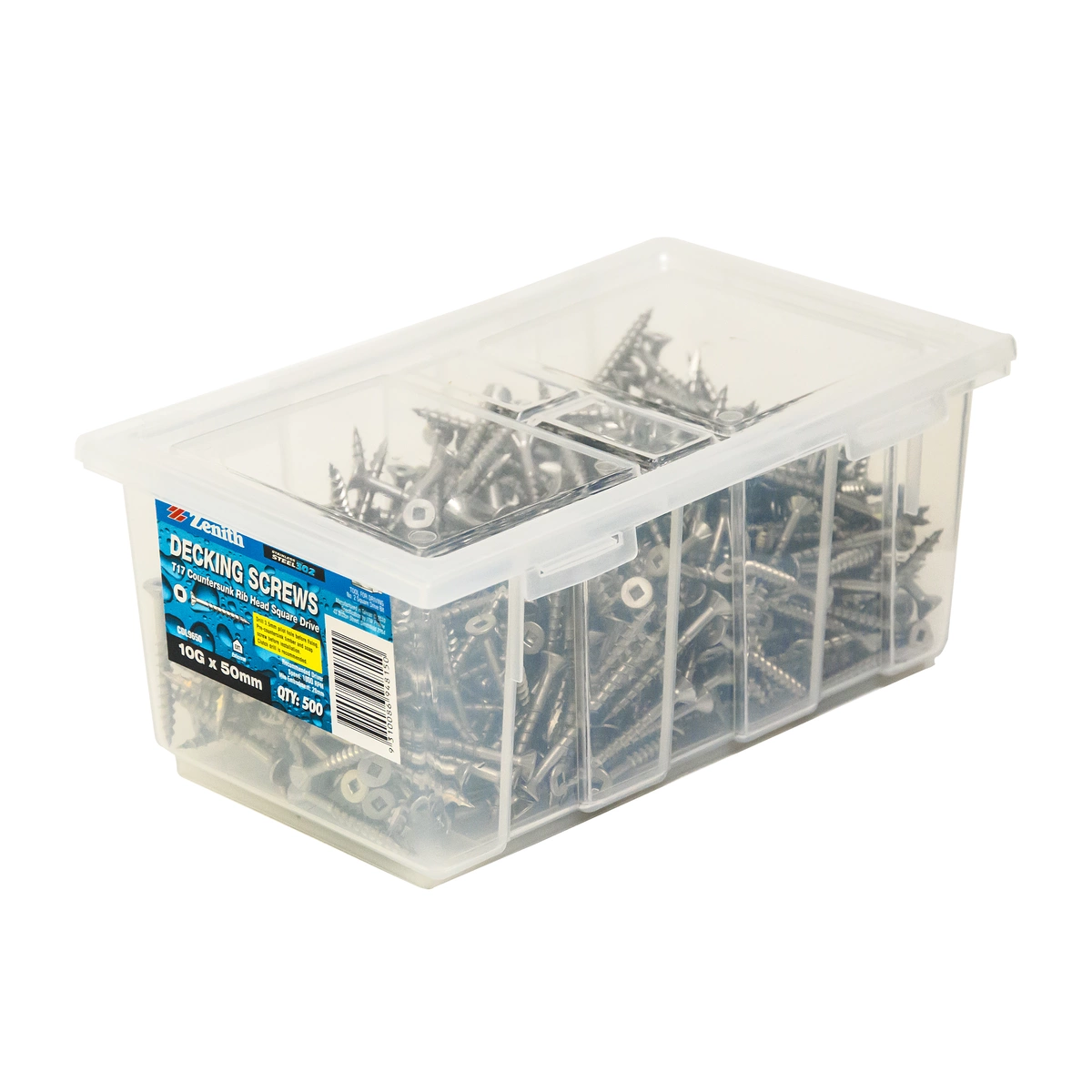 ZENITH® 10G x 50mm 304 Stainless Steel Decking Screws – 500 Pack