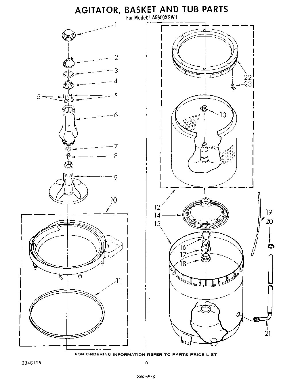 04 - AGITATOR, BASKET AND TUB