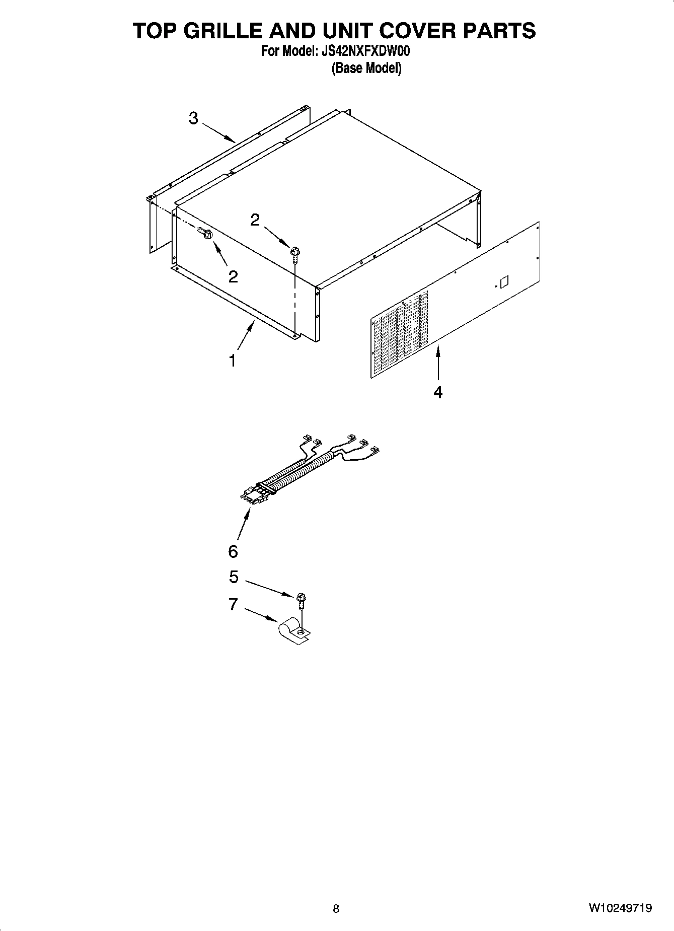 06 - TOP GRILLE AND UNIT COVER PARTS