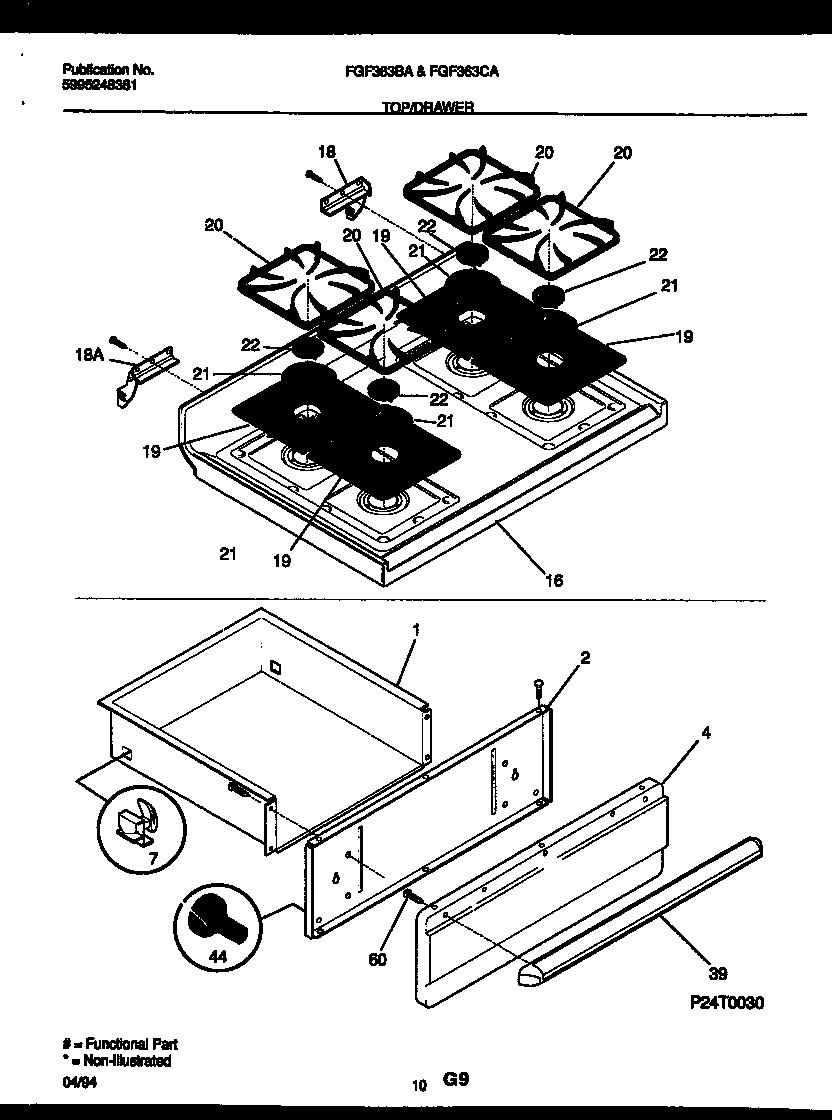 06 - COOKTOP AND DRAWER PARTS
