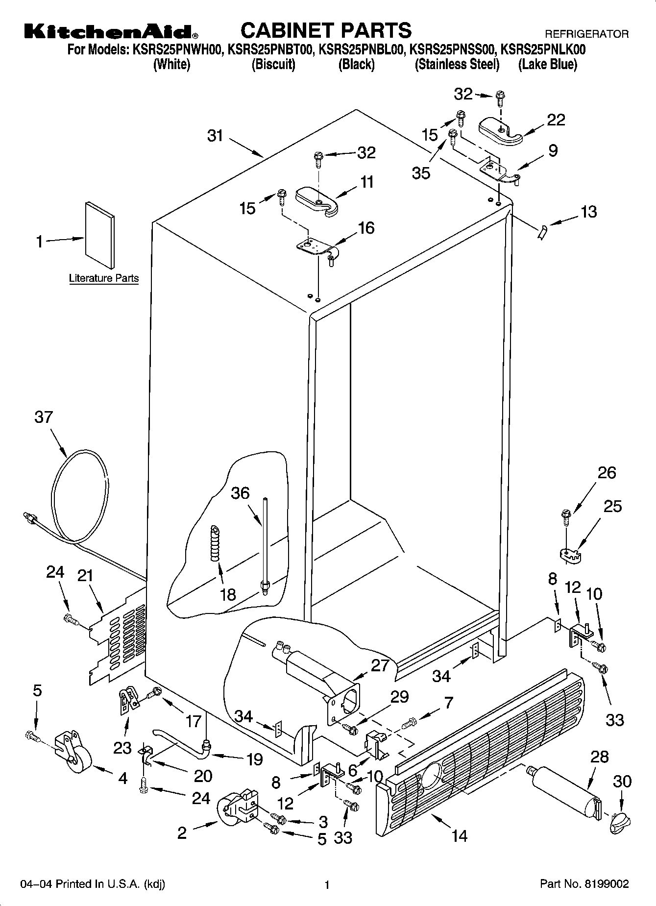 01 - CABINET PARTS