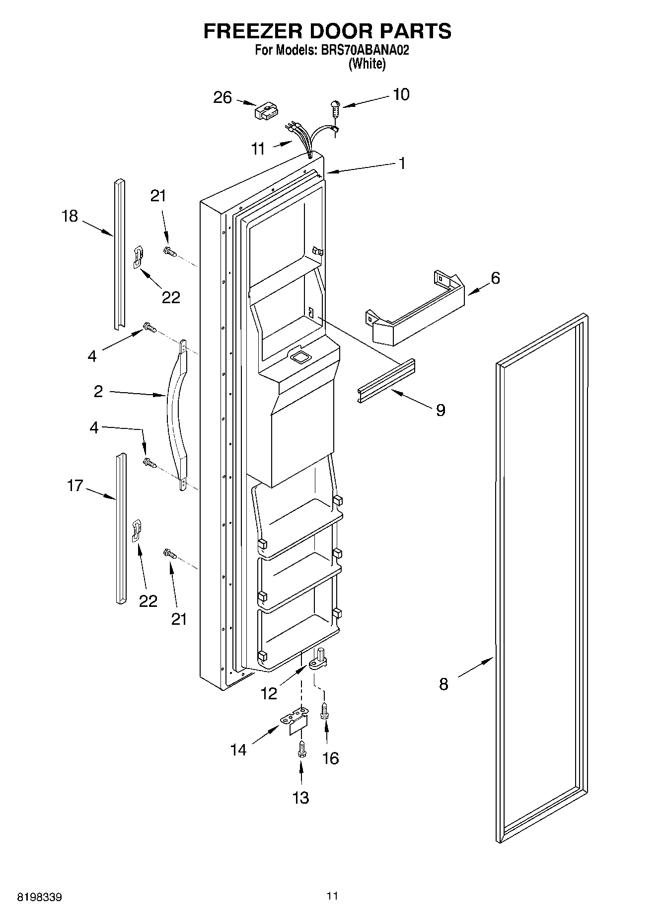 07 - FREEZER DOOR PARTS