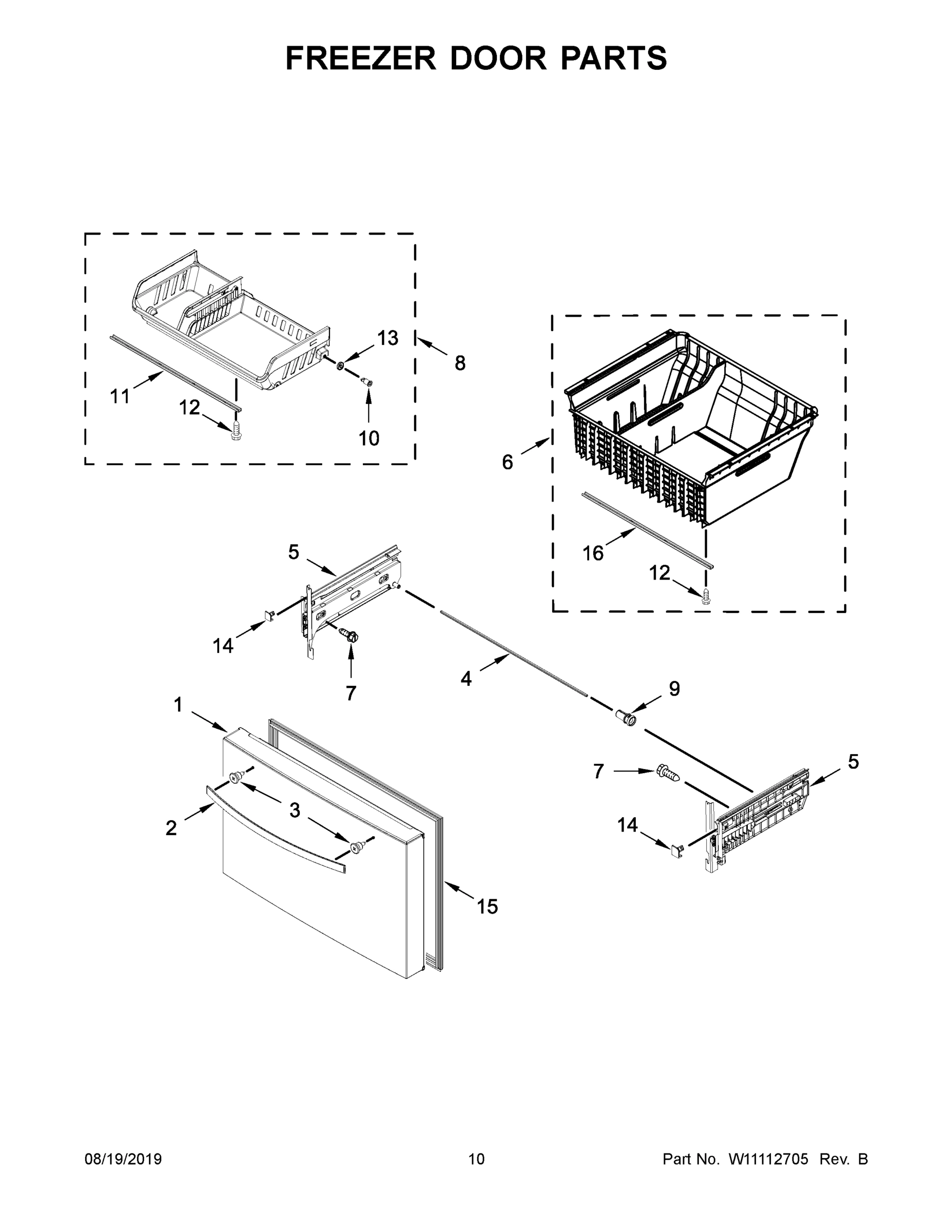06 - FREEZER DOOR PARTS