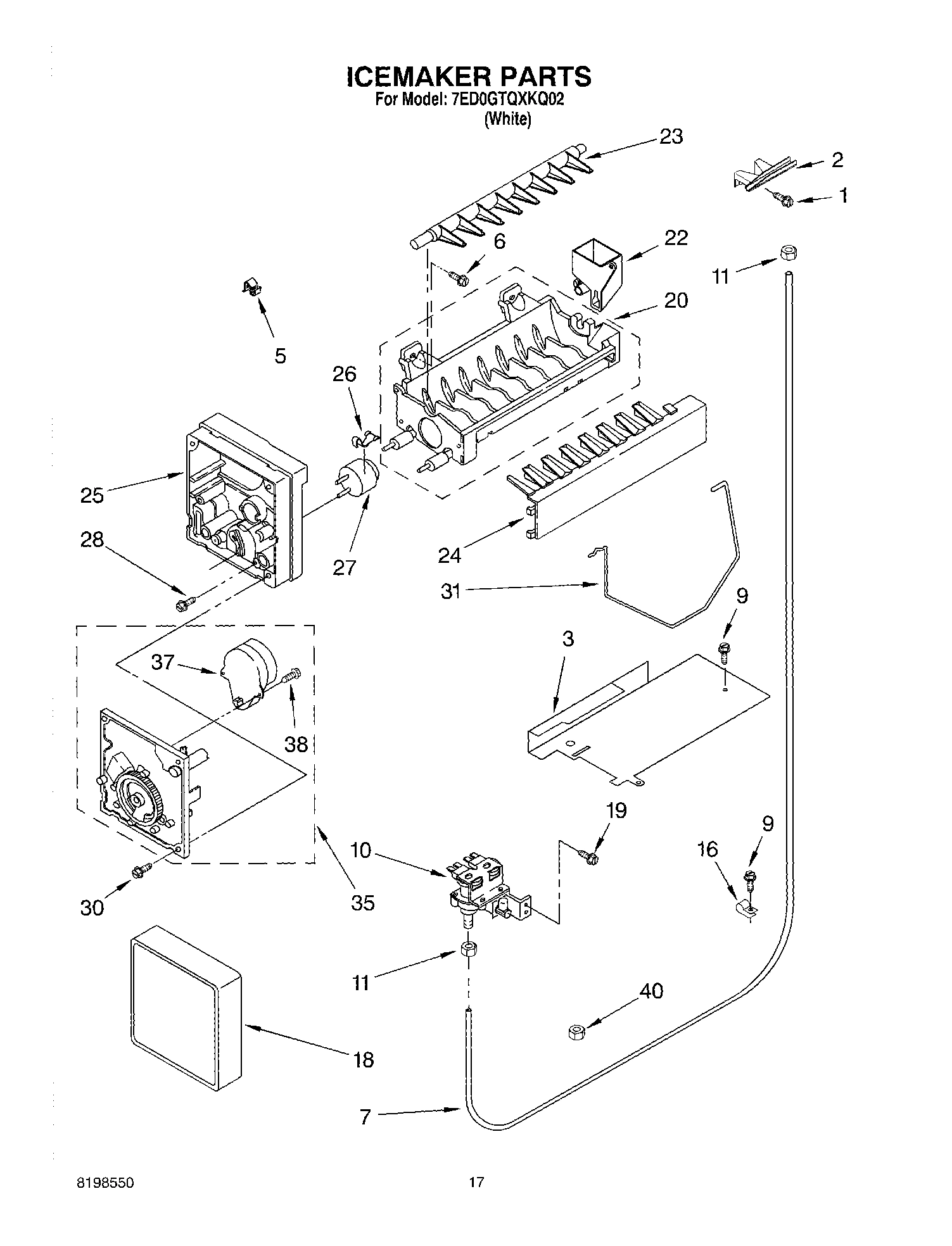 10 - ICEMAKER PARTS