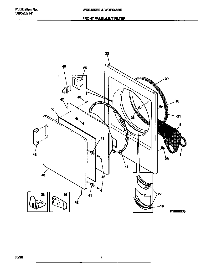 03 - FRONT PANEL/LINT FILTER