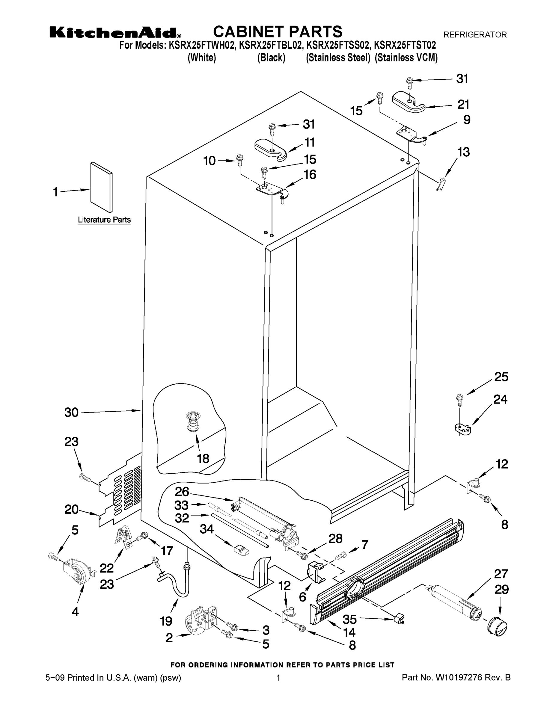 01 - CABINET PARTS
