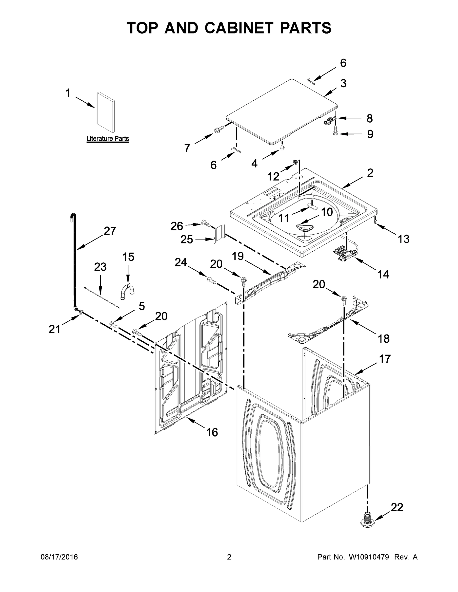 02 - TOP AND CABINET PARTS