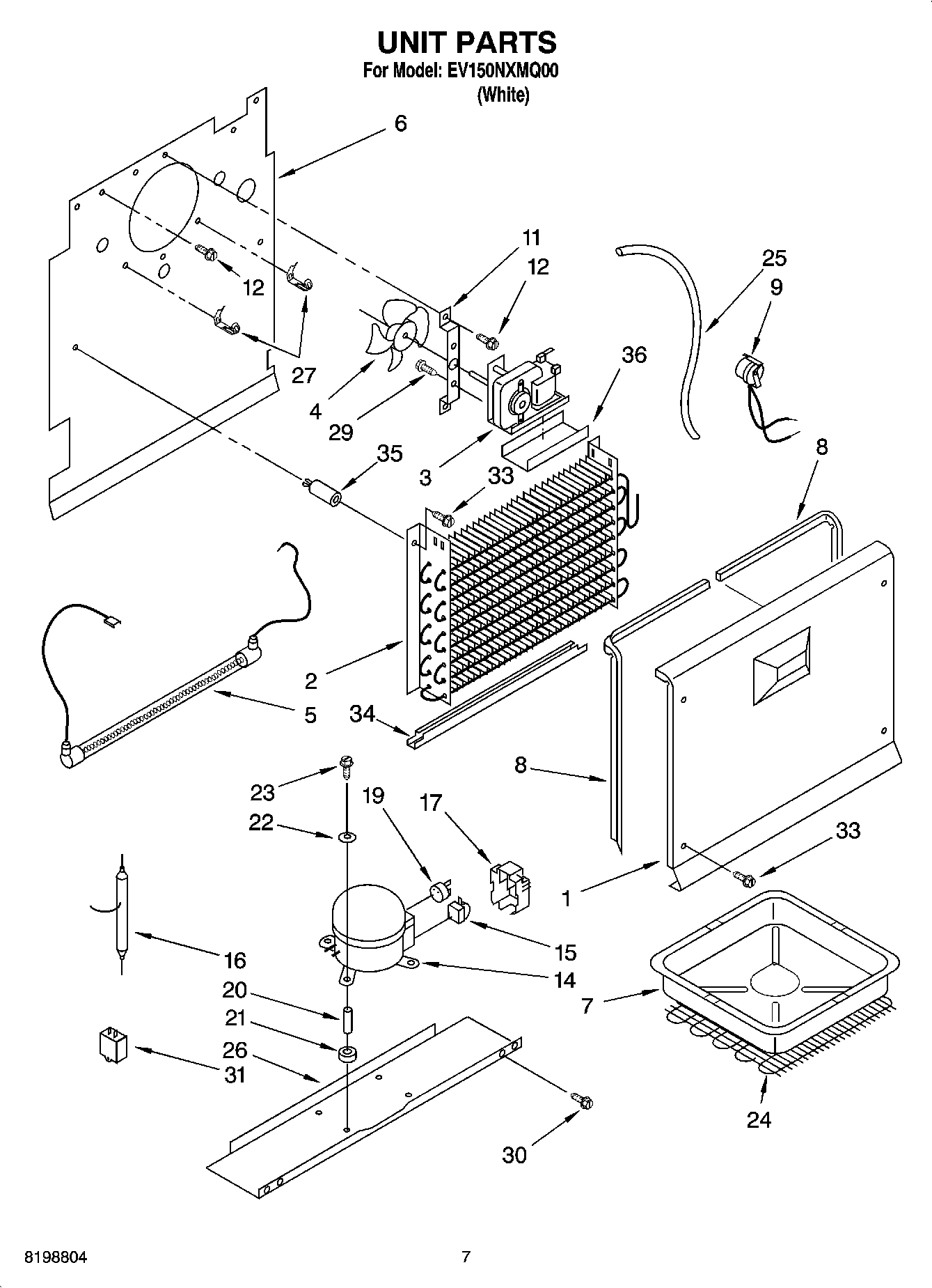 04 - UNIT PARTS, OPTIONAL PARTS (NOT INCLUDED)