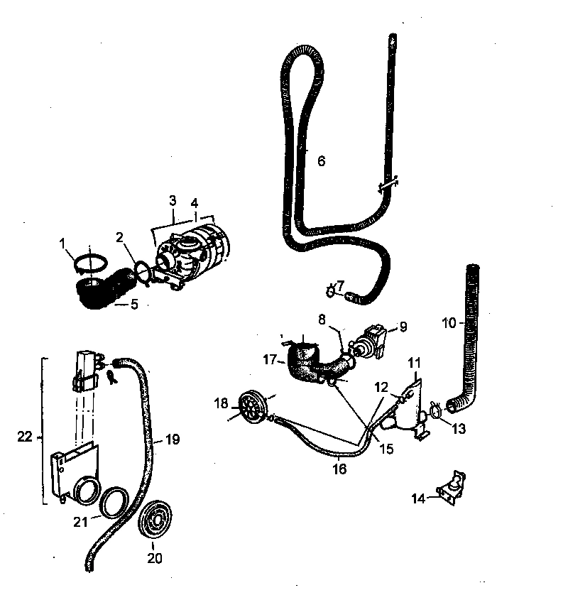 05 - WASH/DRAIN PUMP/PRESSURE SWITCH PARTS