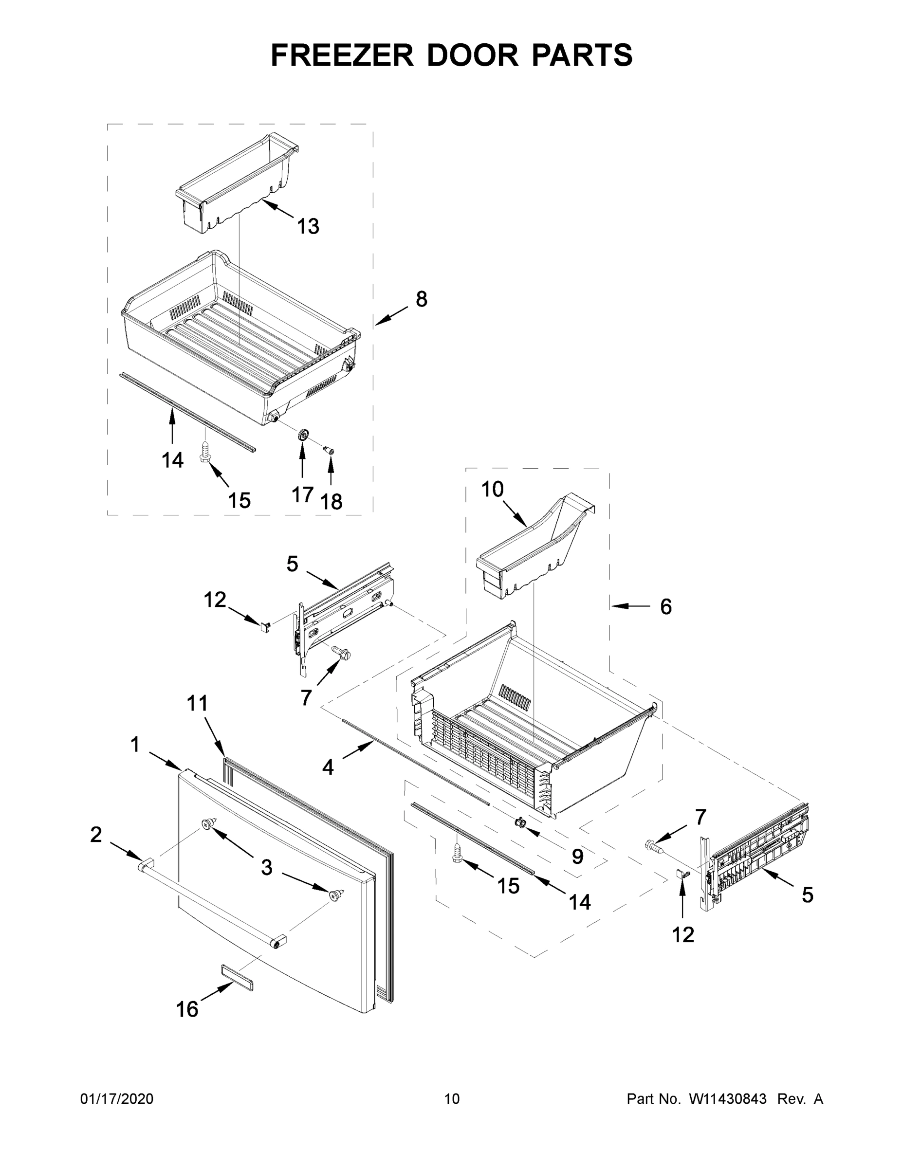06 - FREEZER DOOR PARTS