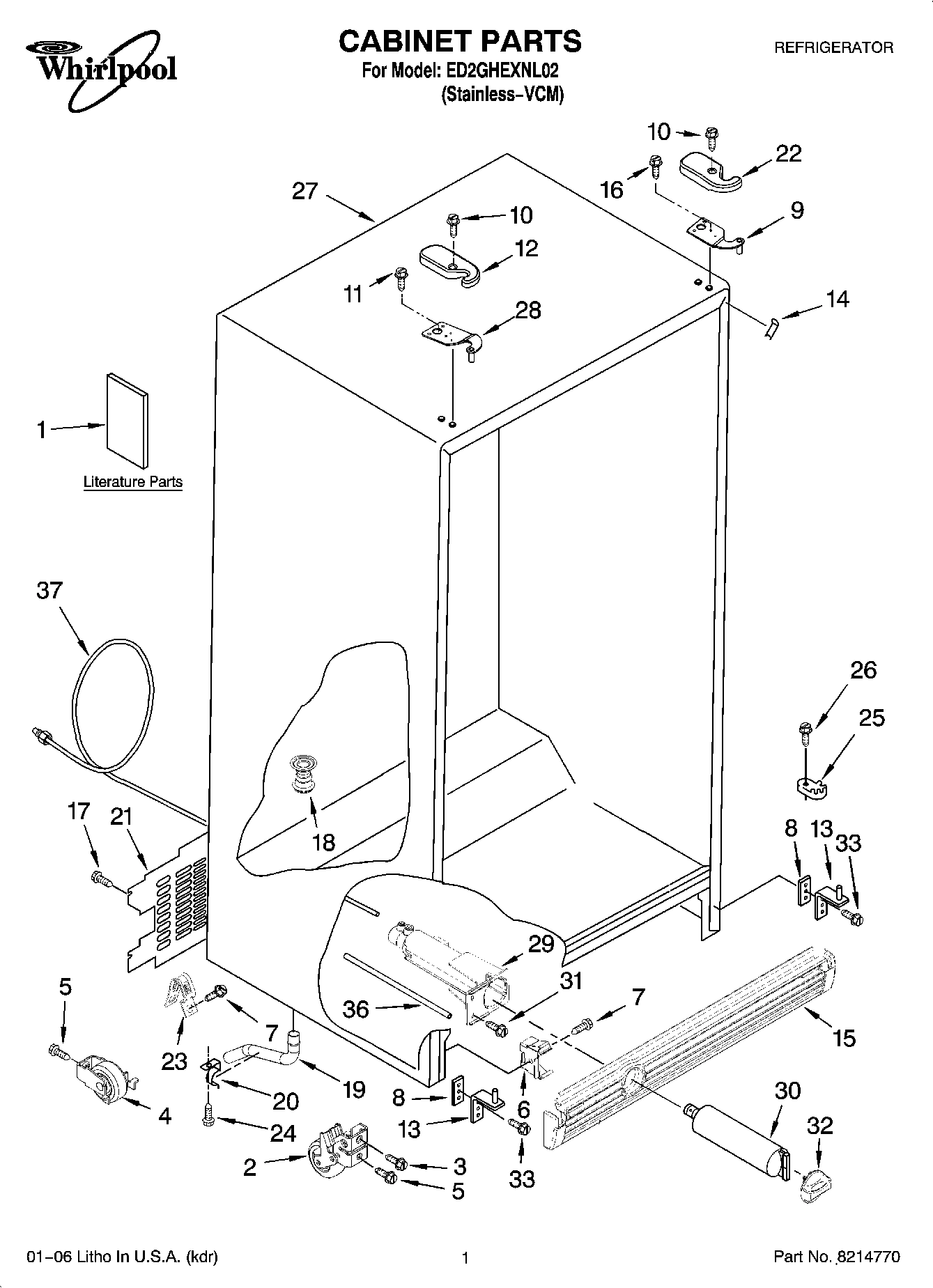 01 - CABINET PARTS