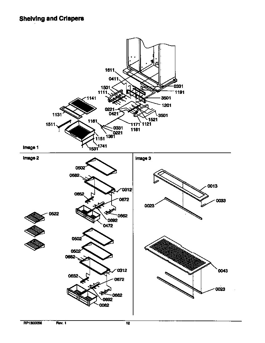 12 - SHELVING AND CRISPERS