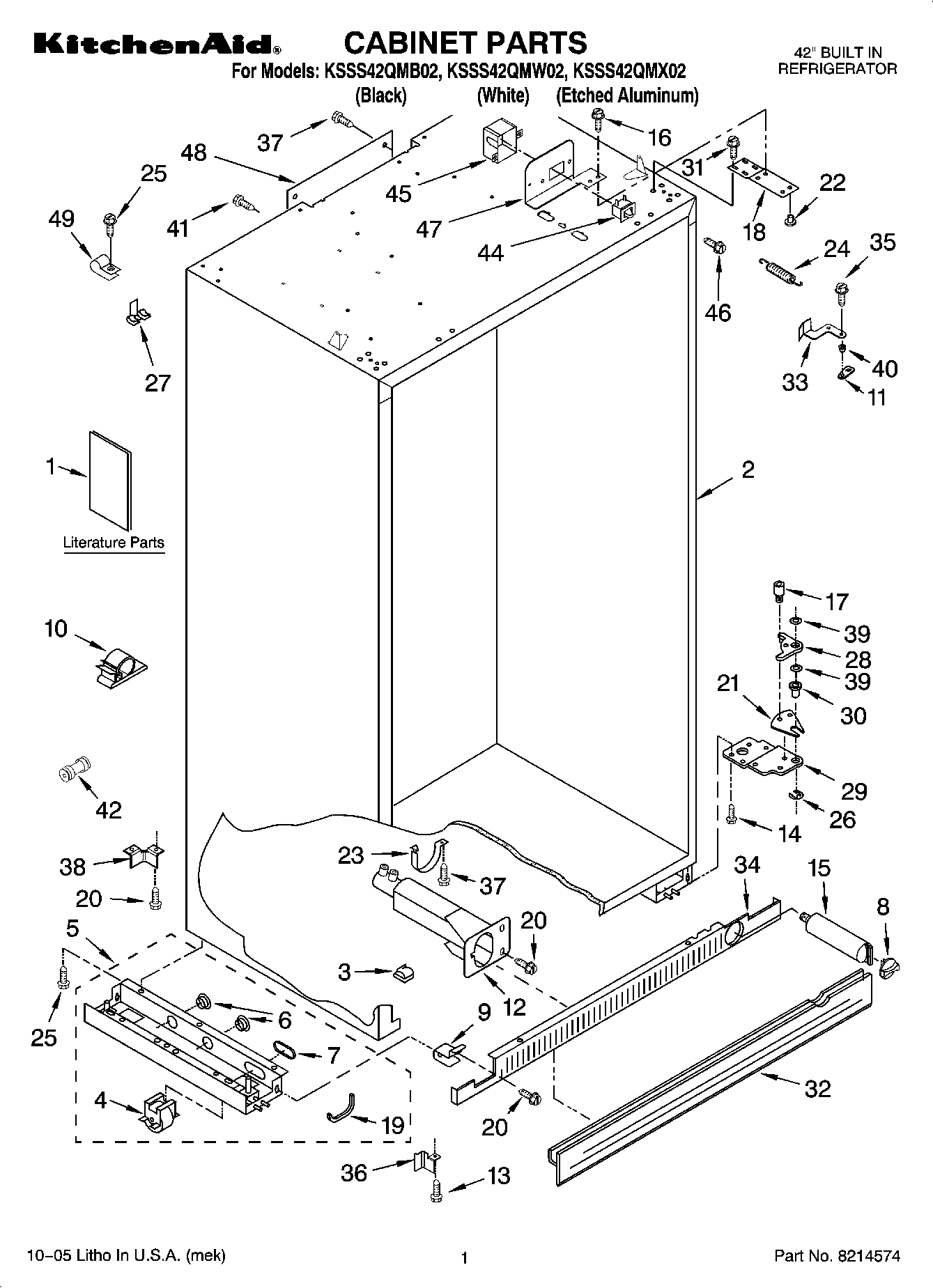 01 - CABINET PARTS