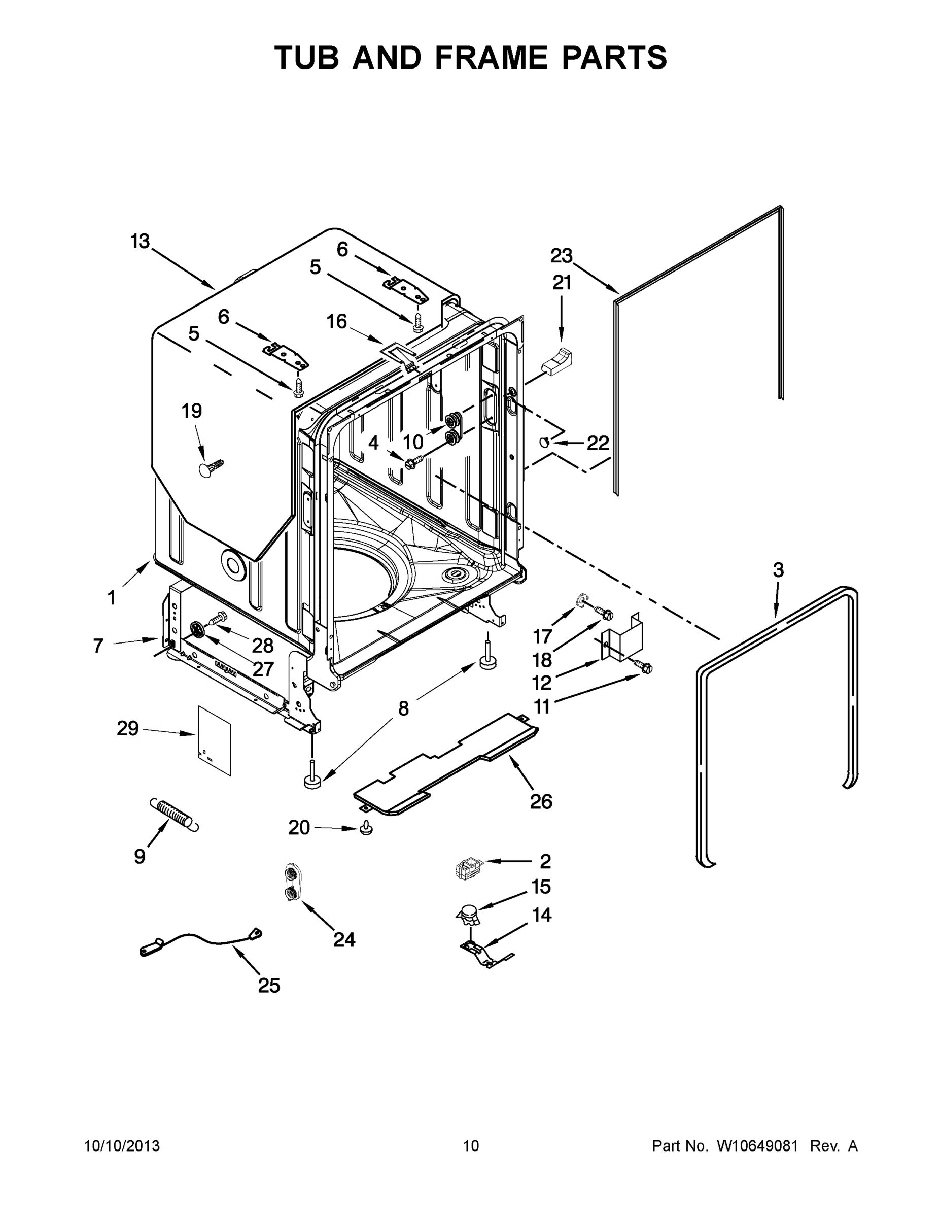 06 - TUB AND FRAME PARTS