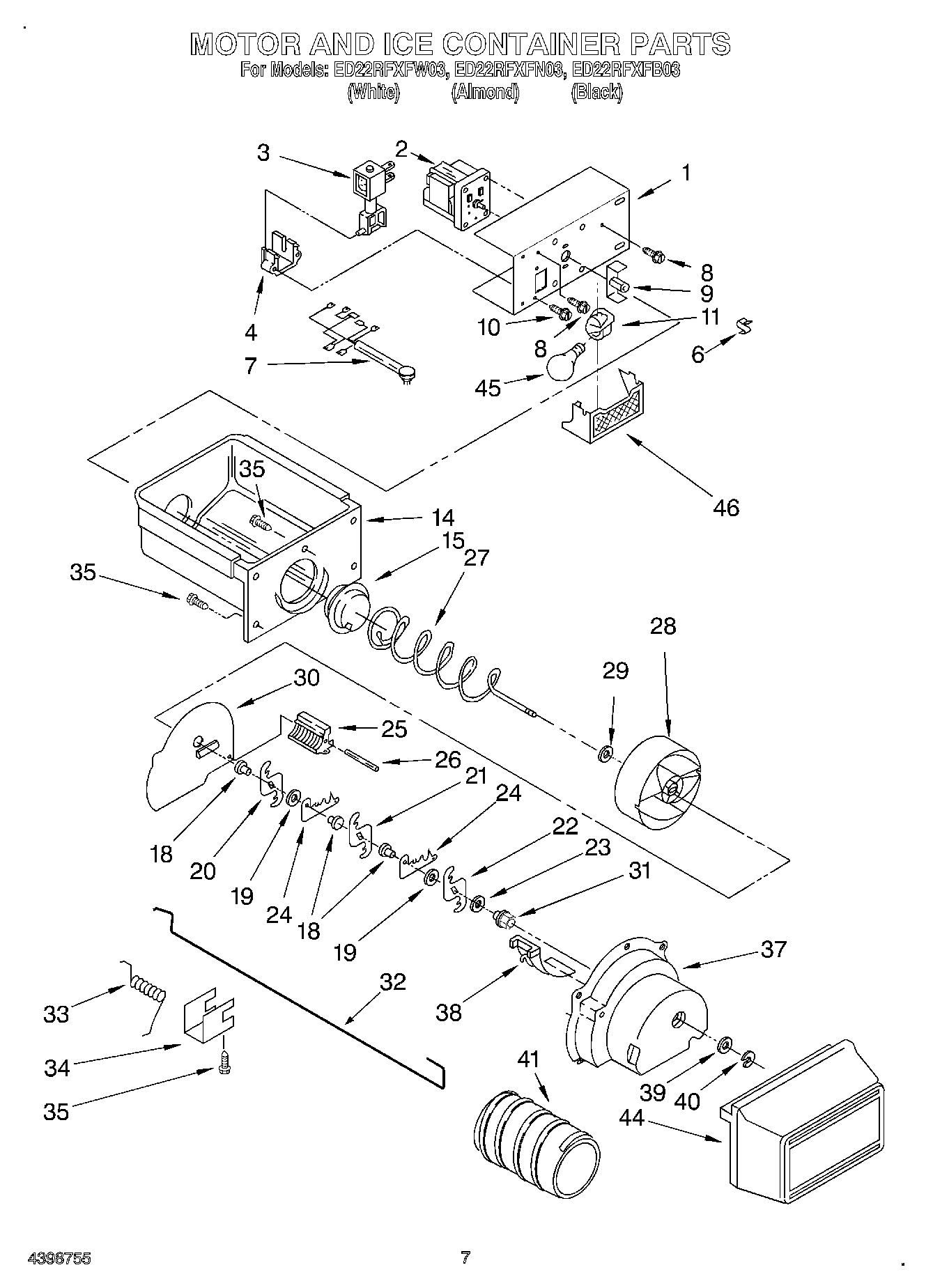 06 - MOTOR AND ICE CONTAINER