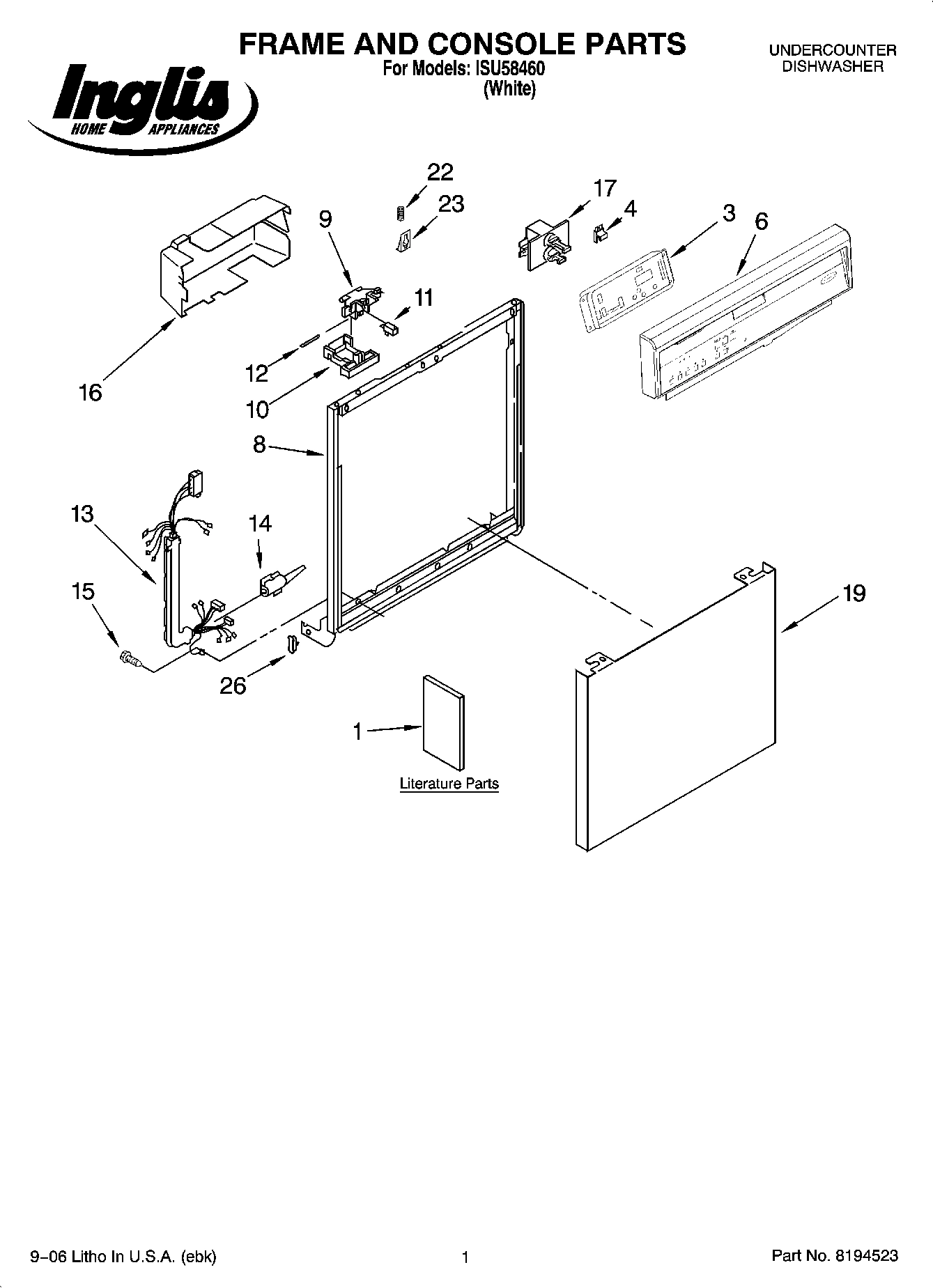 01 - FRAME AND CONSOLE PARTS
