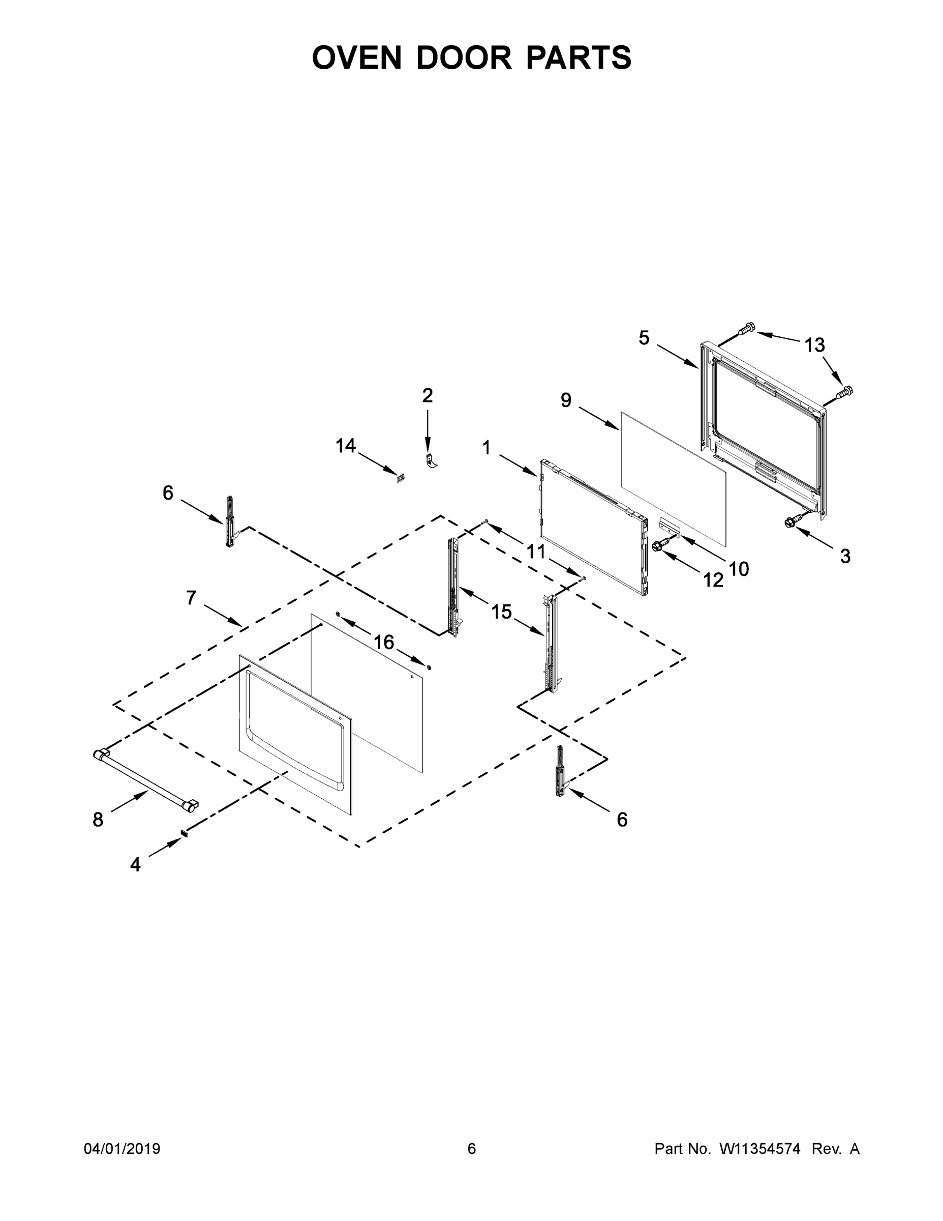 04 - OVEN DOOR PARTS
