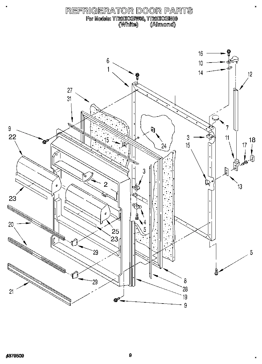 07 - REFRIGERATOR DOOR, LIT/OPTIONAL
