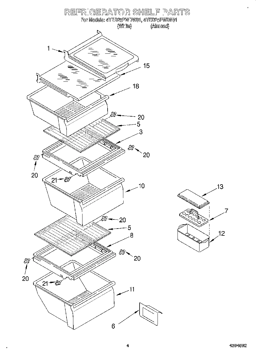 03 - REFRIGERATOR SHELF