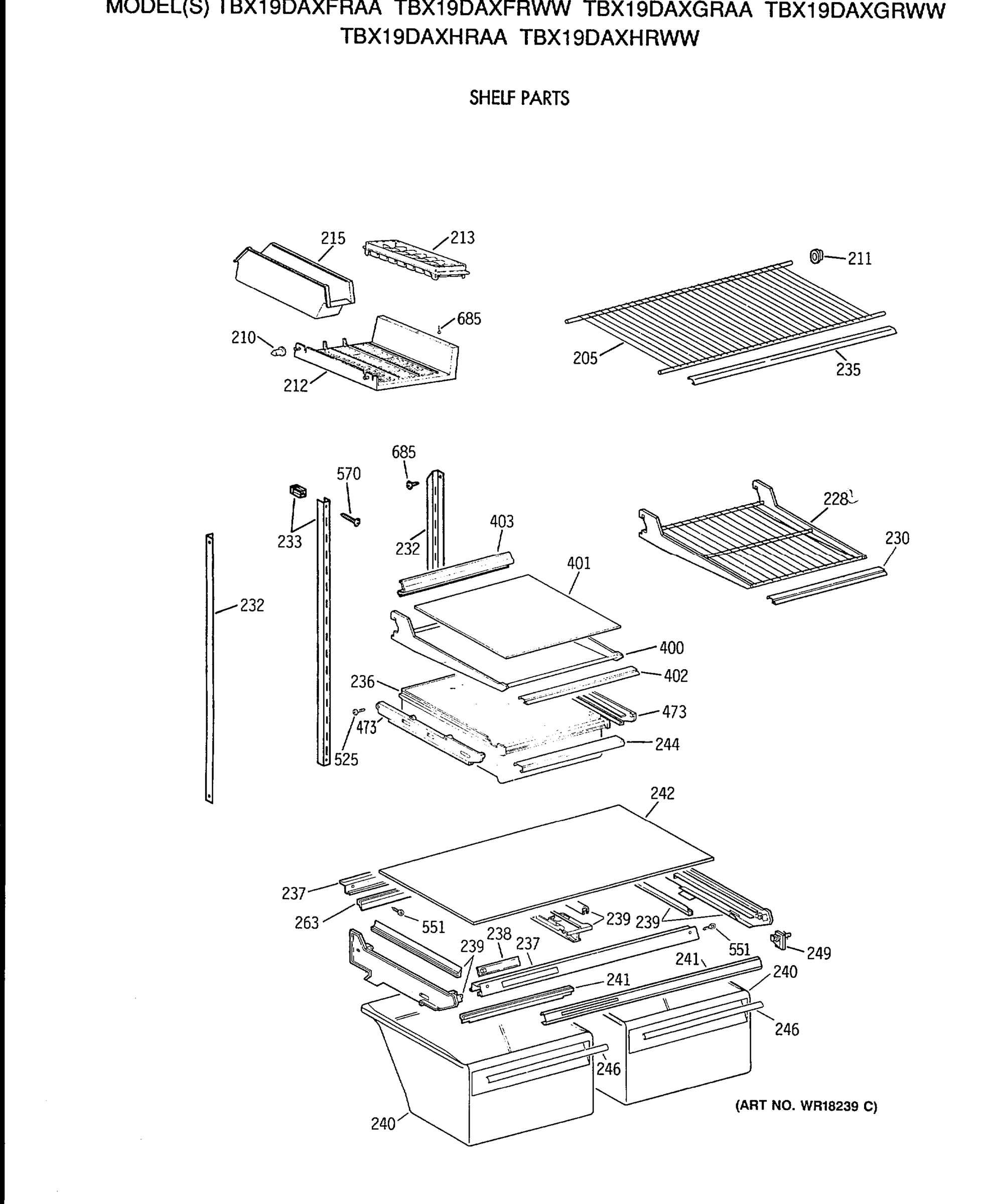 SHELF PARTS