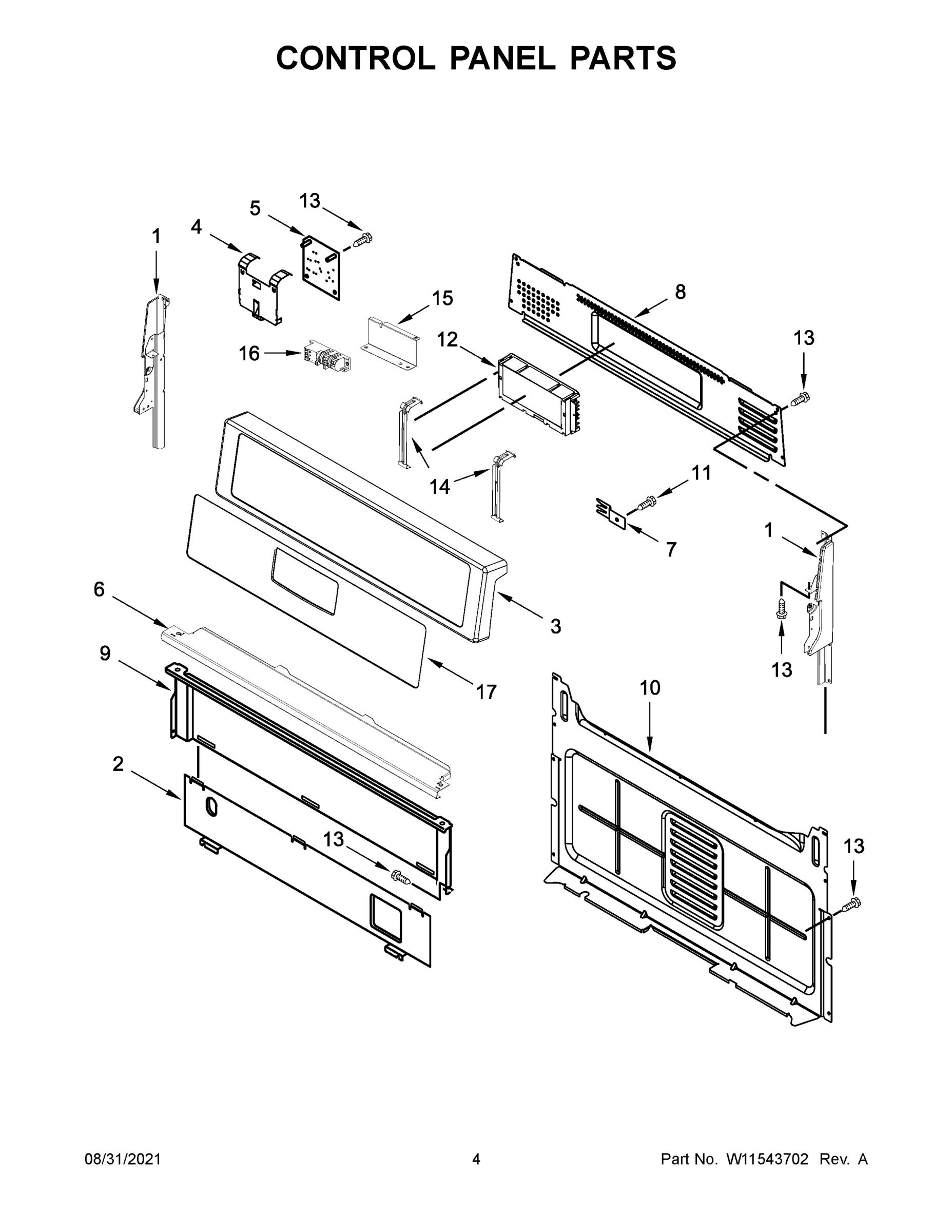 03 - CONTROL PANEL PARTS