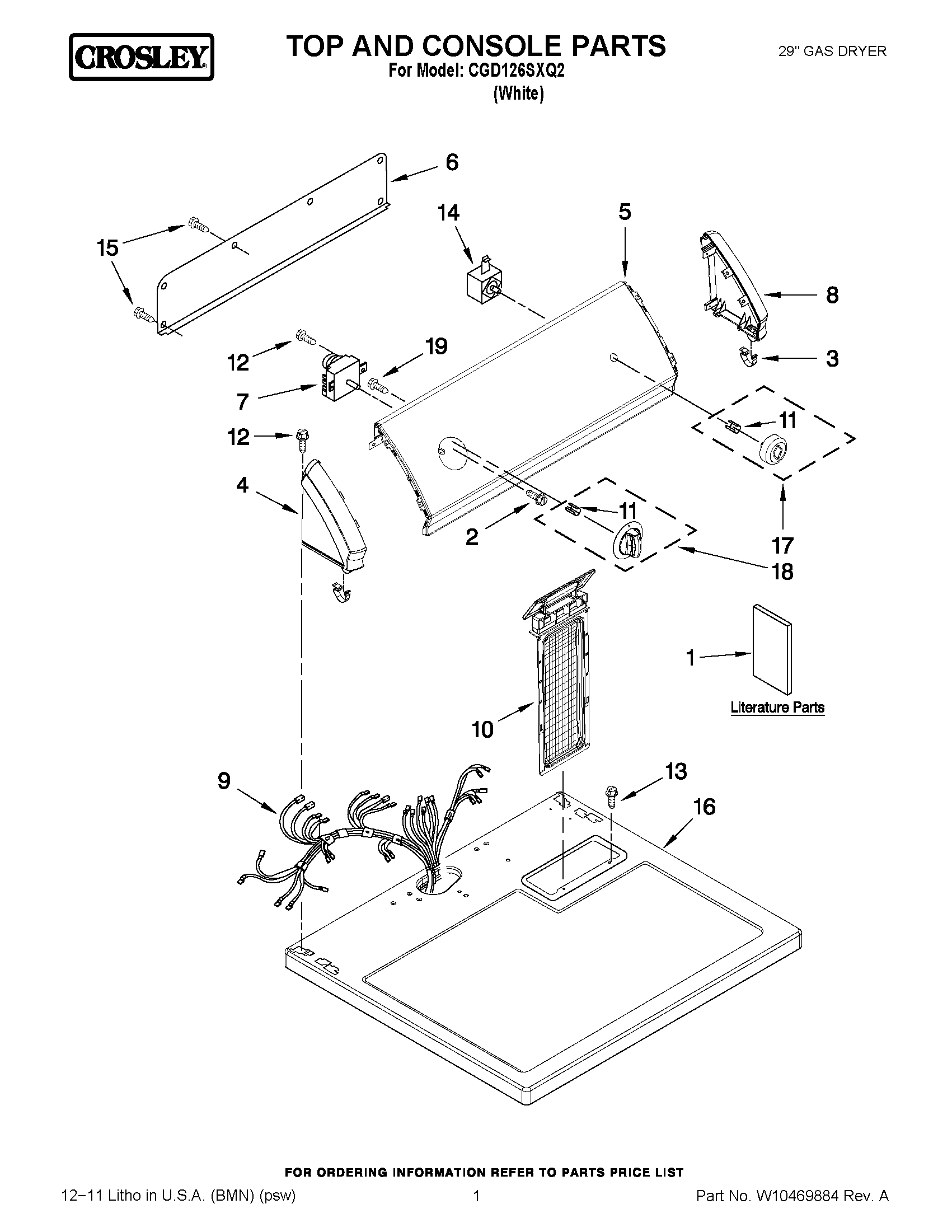 01 - TOP AND CONSOLE PARTS