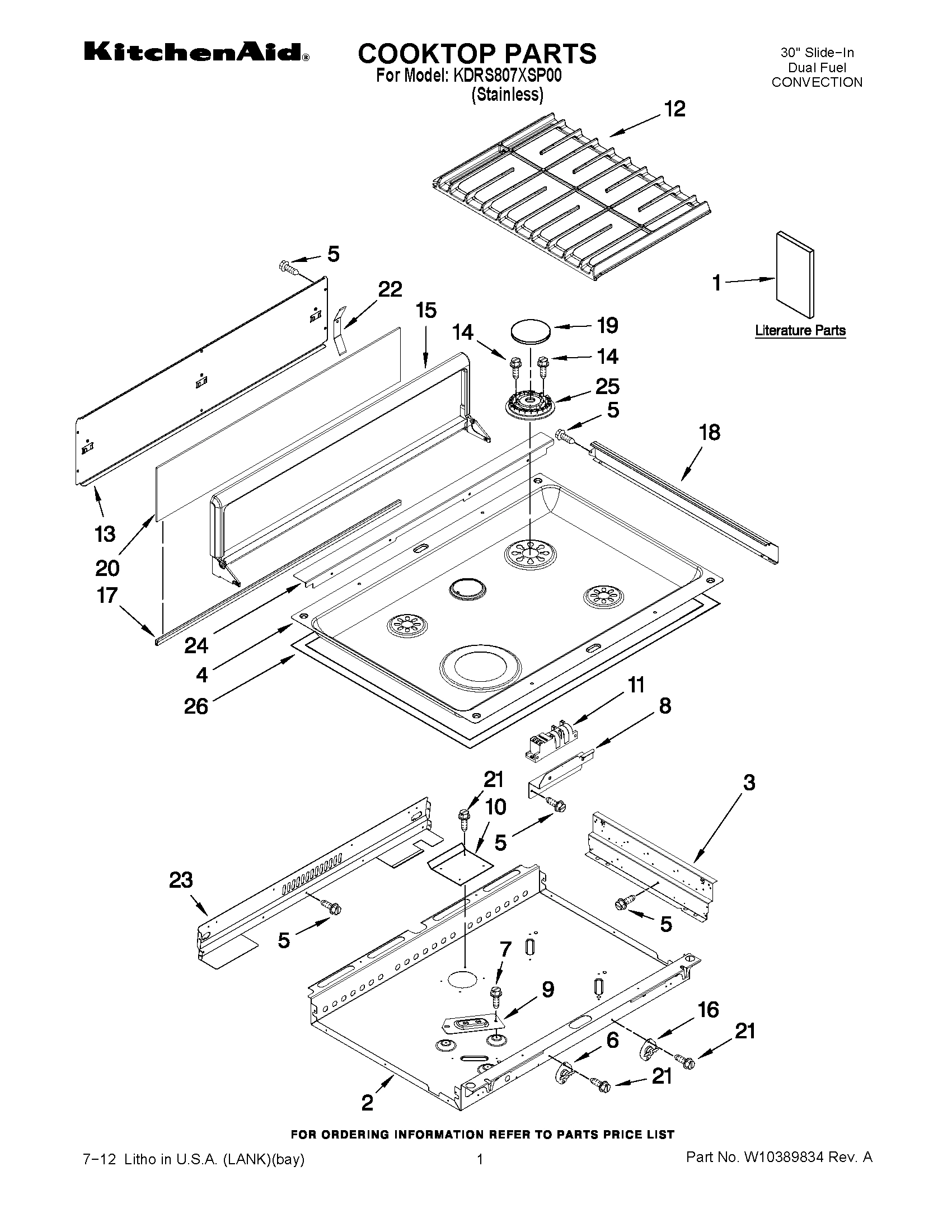 01 - COOKTOP PARTS