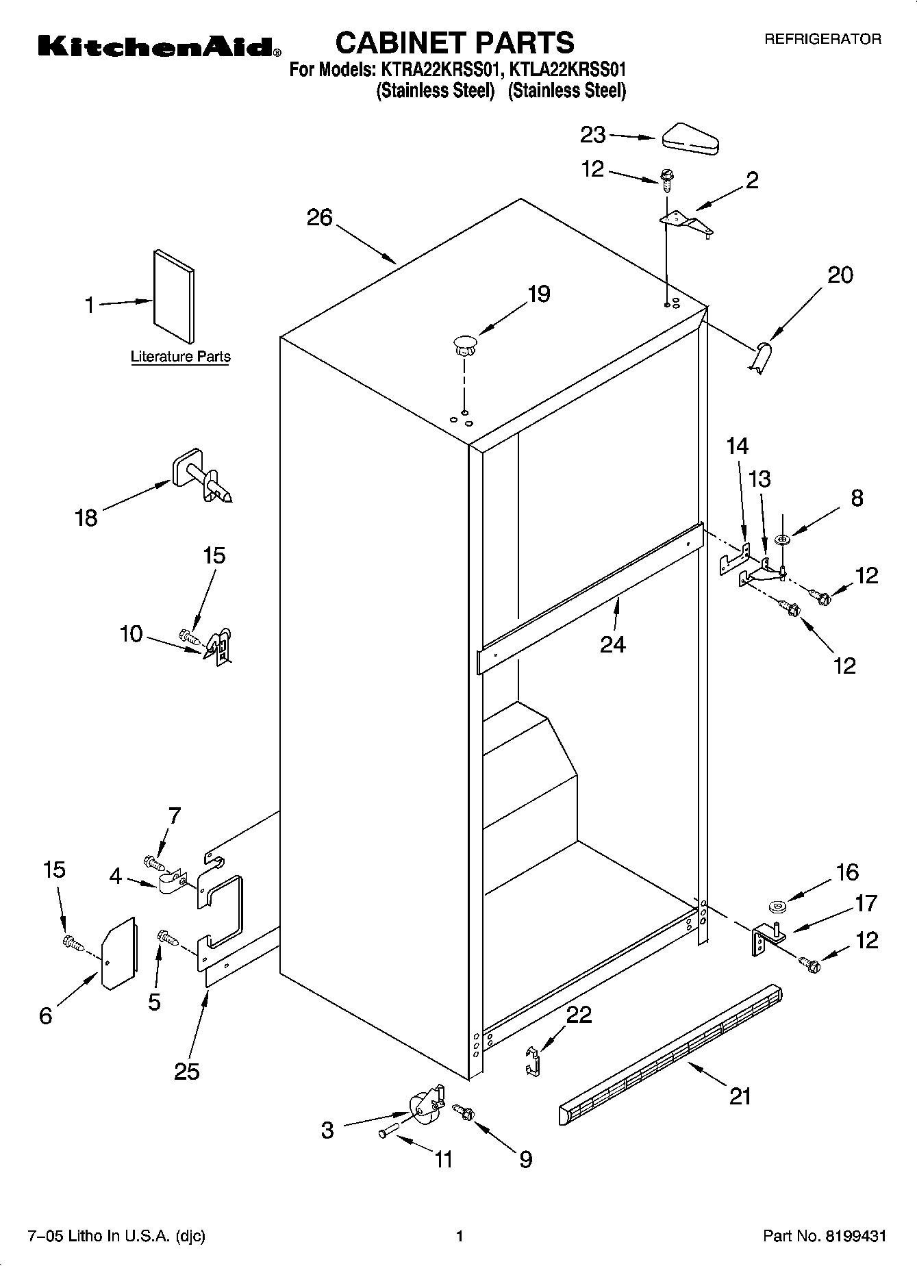 01 - CABINET PARTS