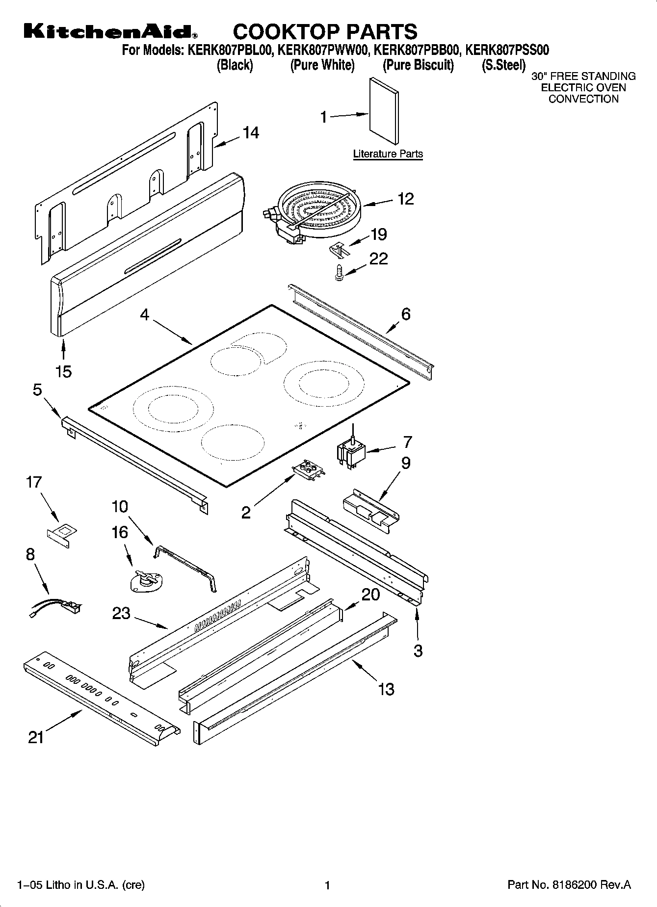 01 - COOKTOP PARTS