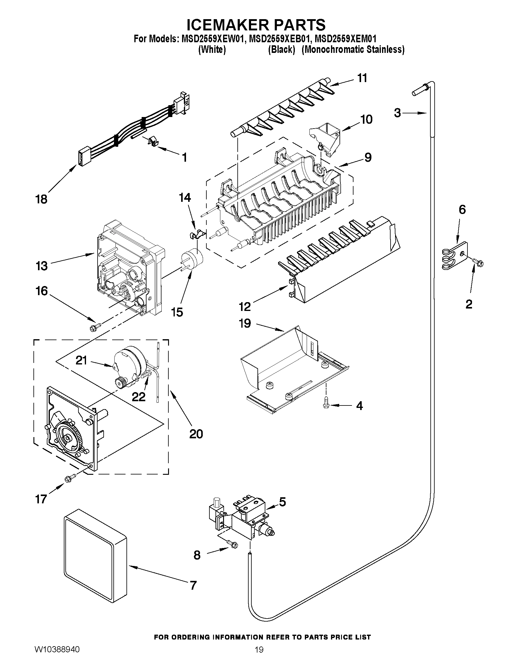 12 - ICEMAKER PARTS