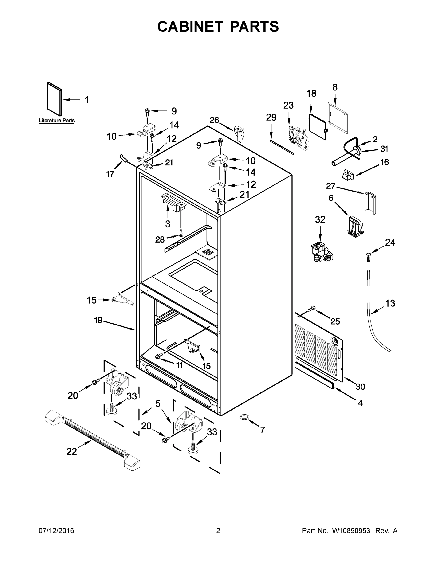02 - CABINET PARTS