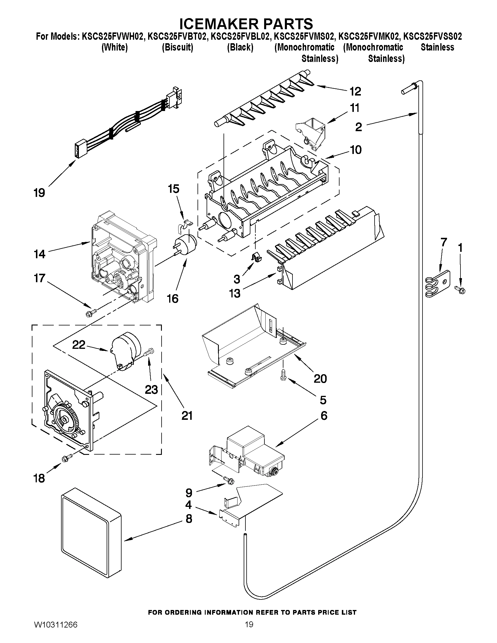 12 - ICEMAKER PARTS