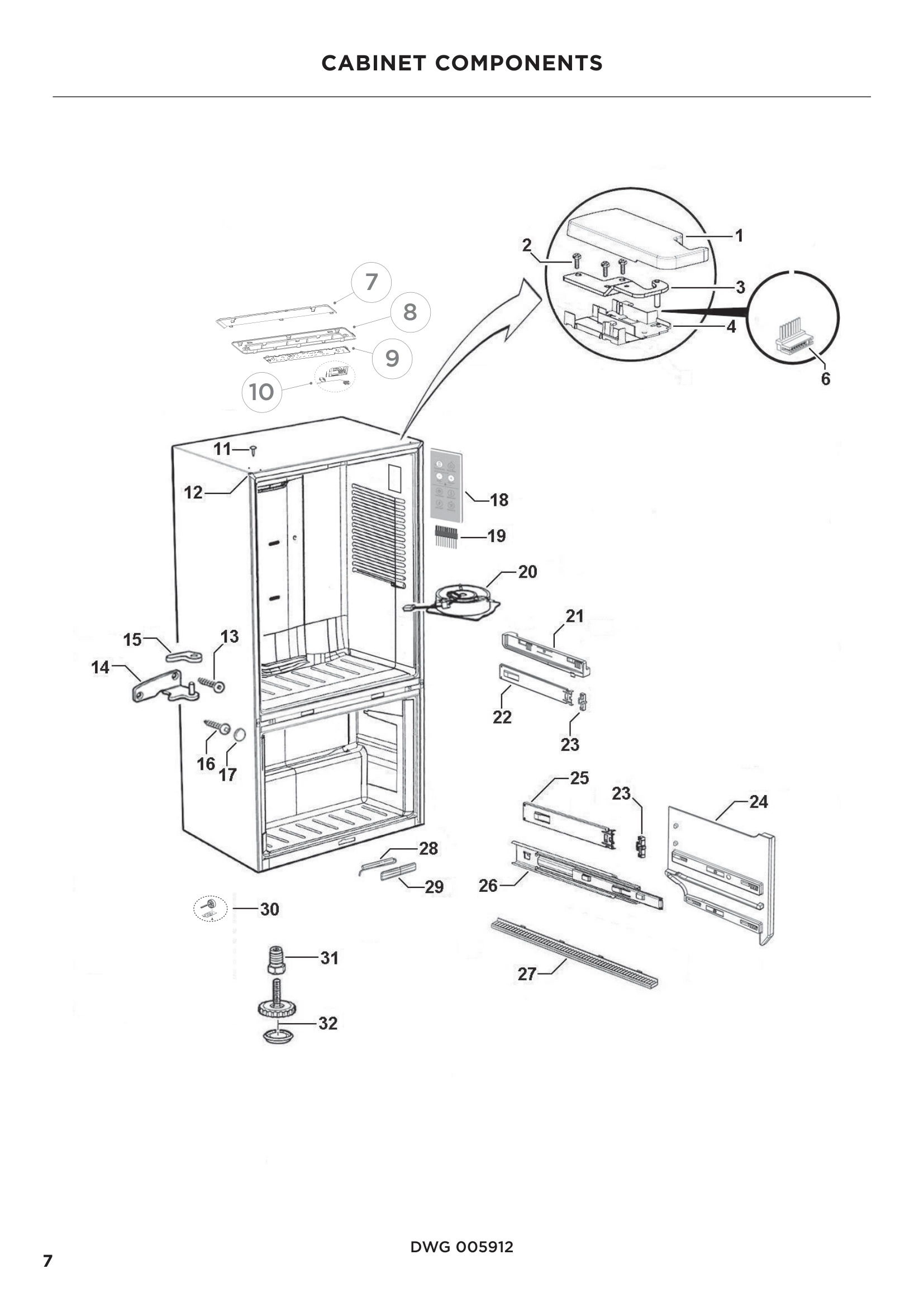 CABINET COMPONENTS
