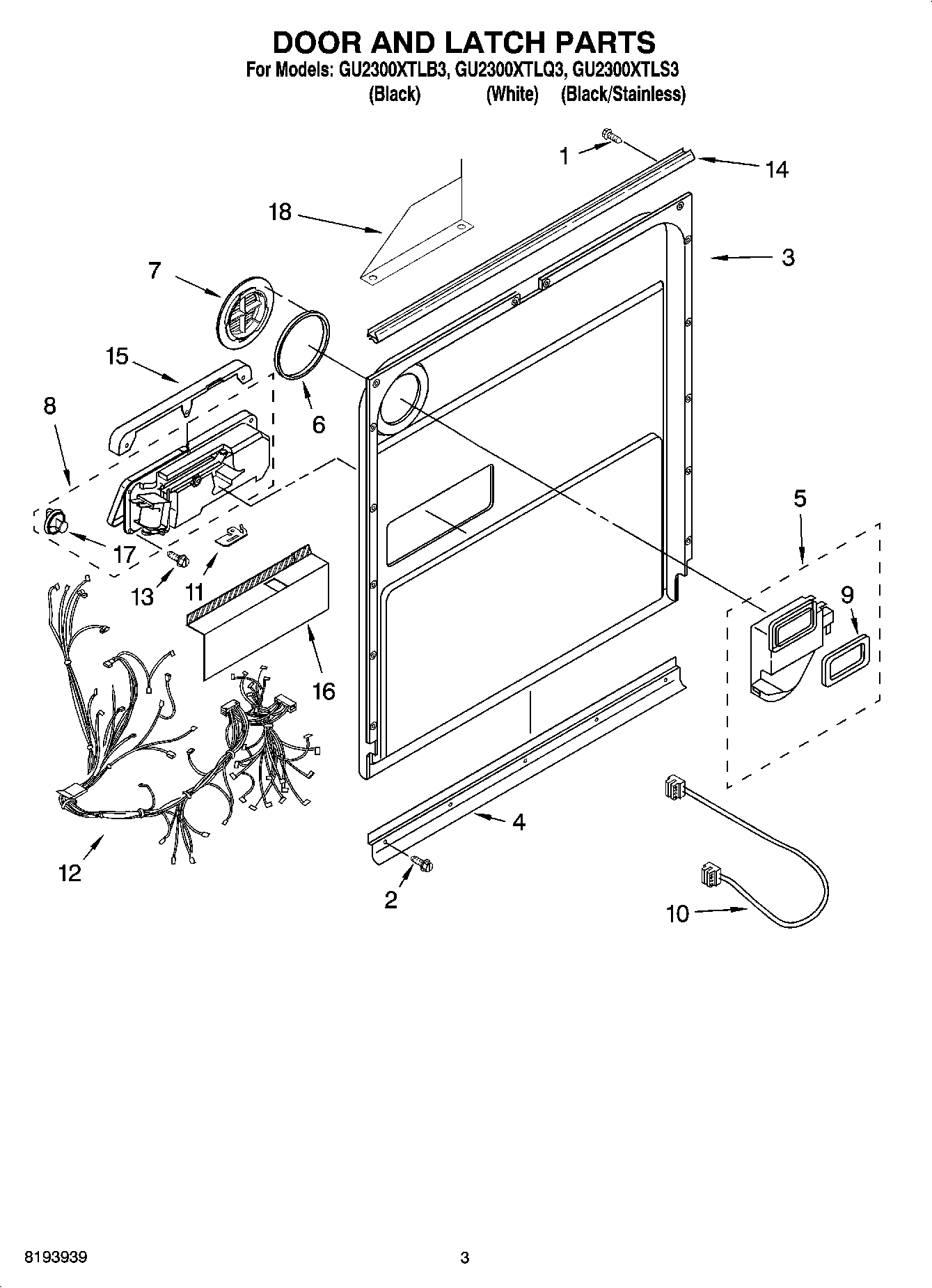 03 - DOOR AND LATCH PARTS