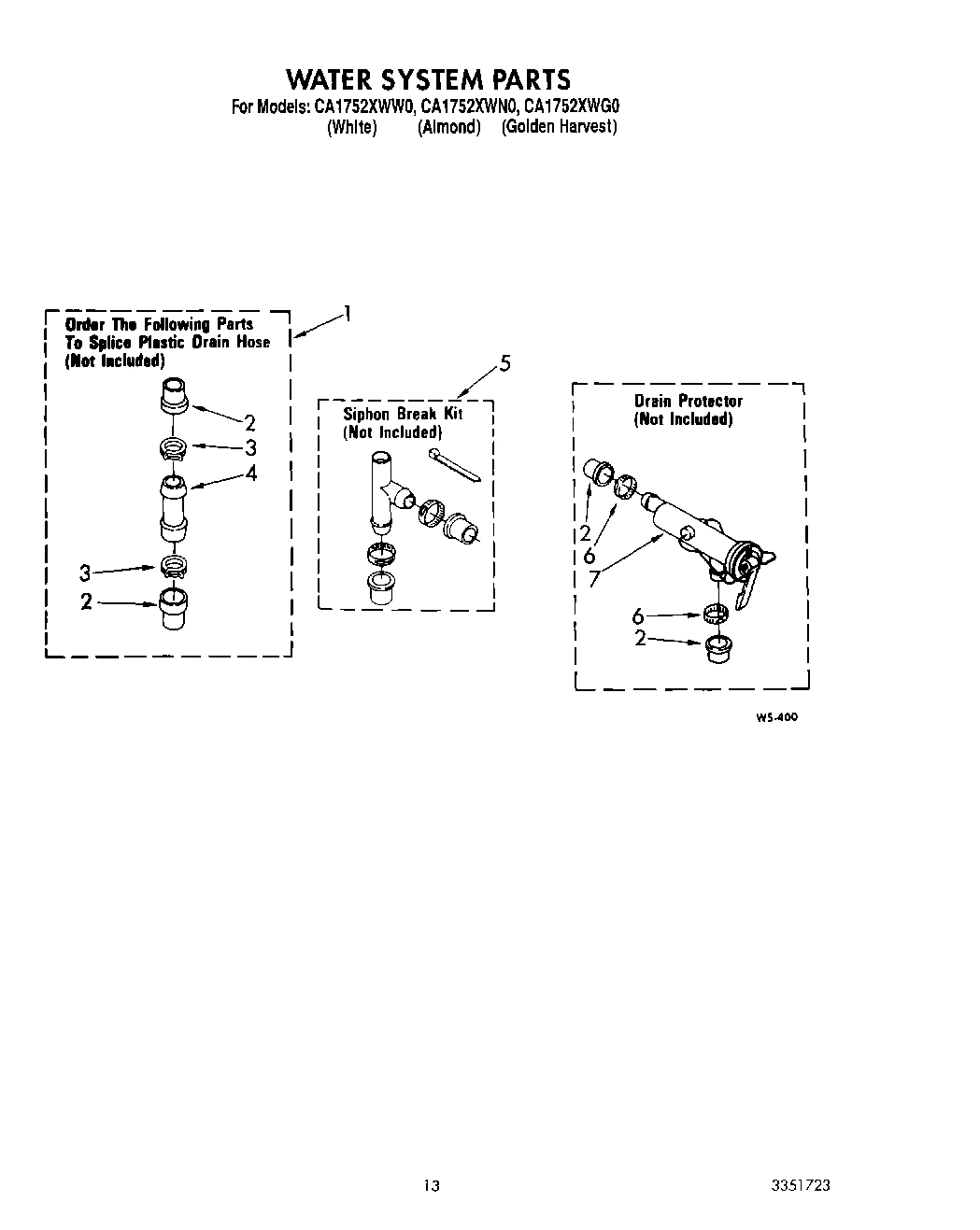 10 - WATER SYSTEM PARTS
