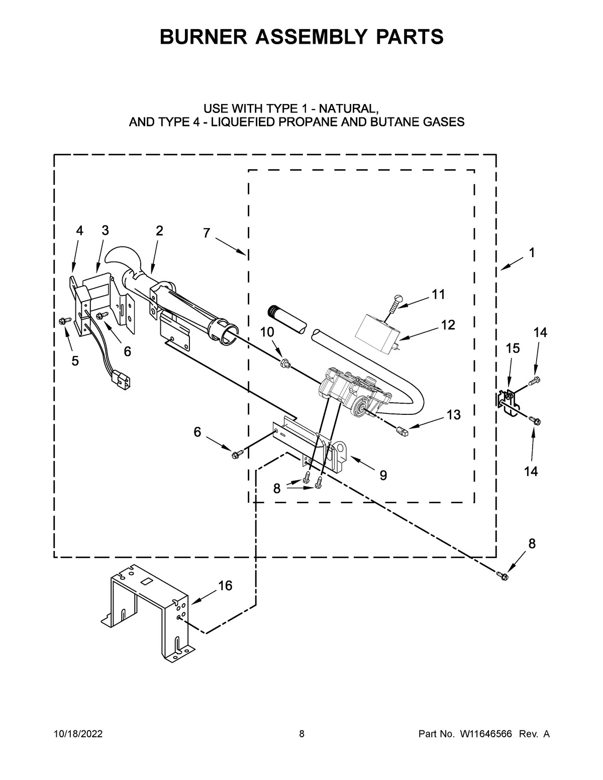 05 - BURNER ASSEMBLY PARTS