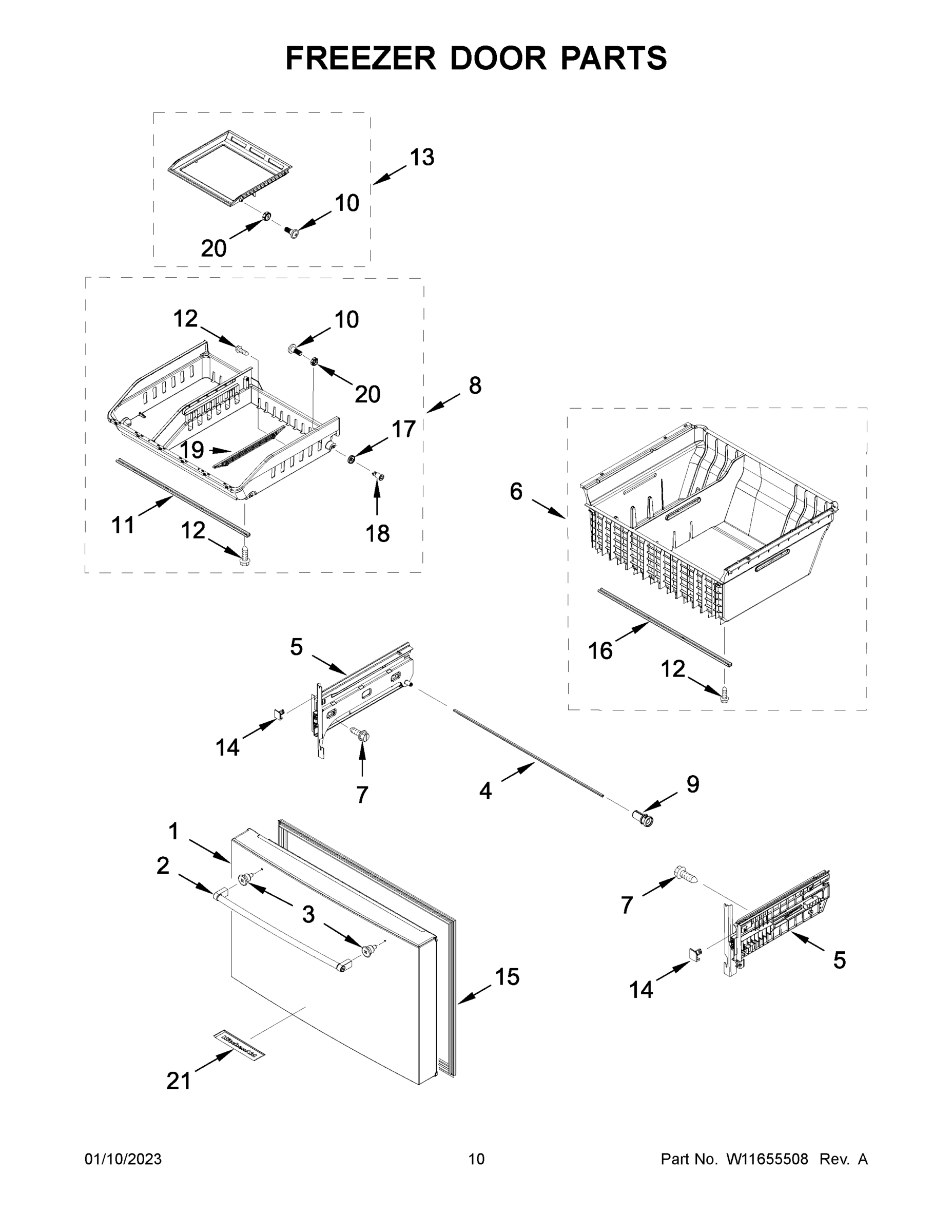 06 - FREEZER DOOR PARTS