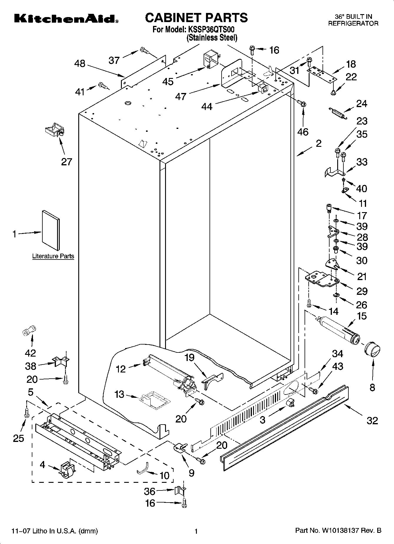 01 - CABINET PARTS