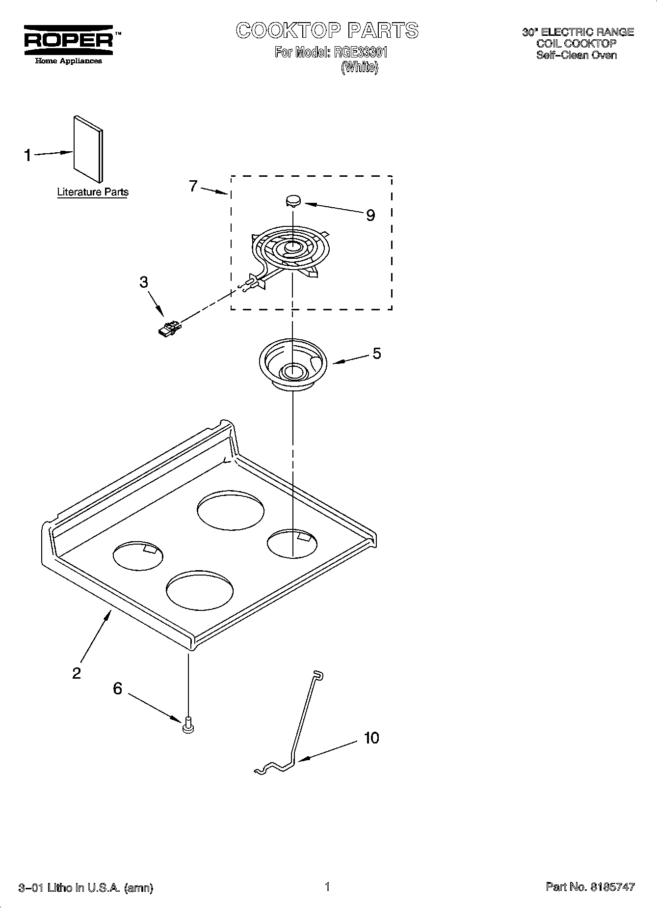 01 - COOKTOP PARTS