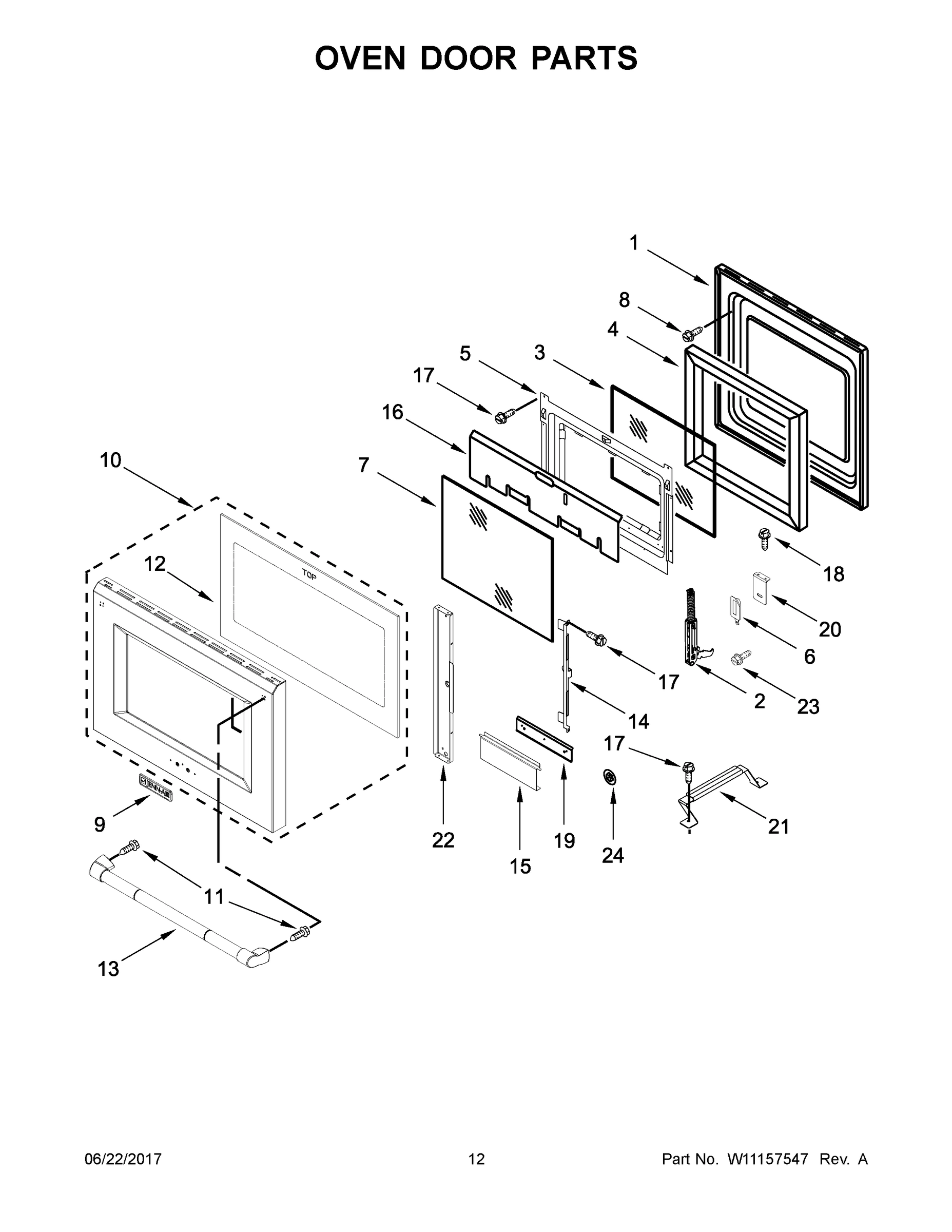 07 - OVEN DOOR PARTS